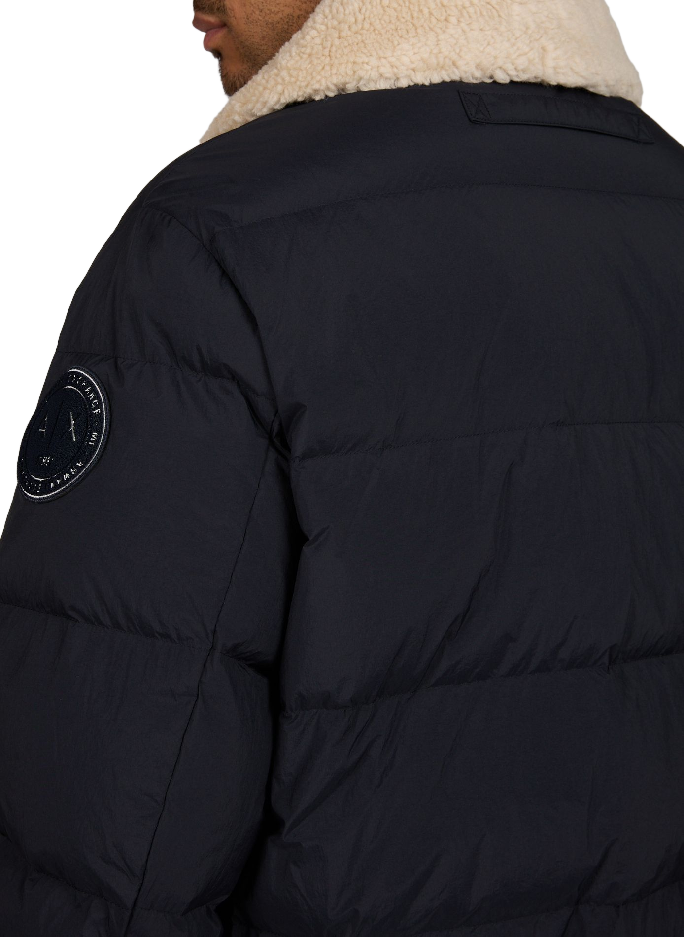 Blouson court matelassé  ARMANI EXCHANGE Bleu