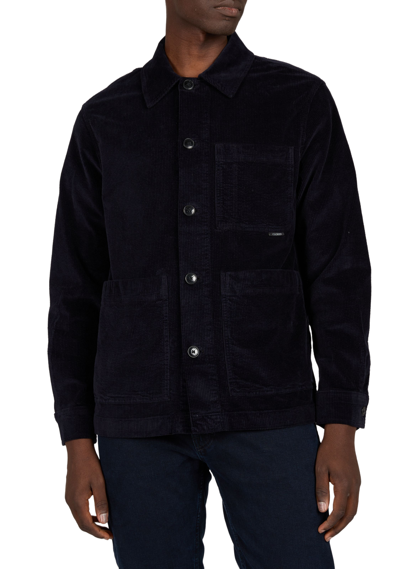 Atelier corduroy cotton jacket CLOSED Blue