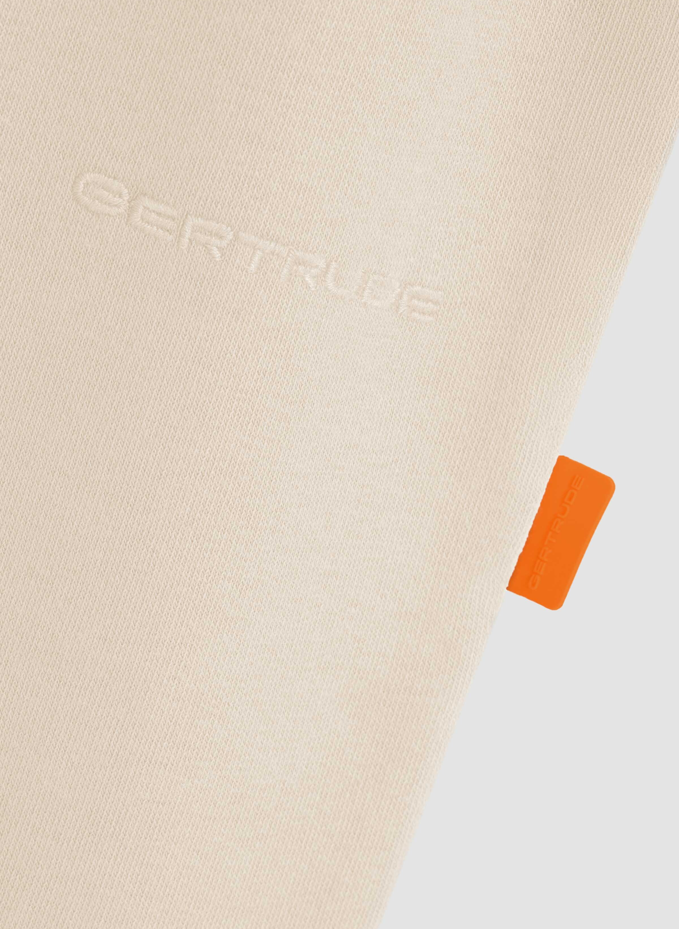 Ruime joggingbroek Robbie van katoenmix | Beige GERTRUDE Dames