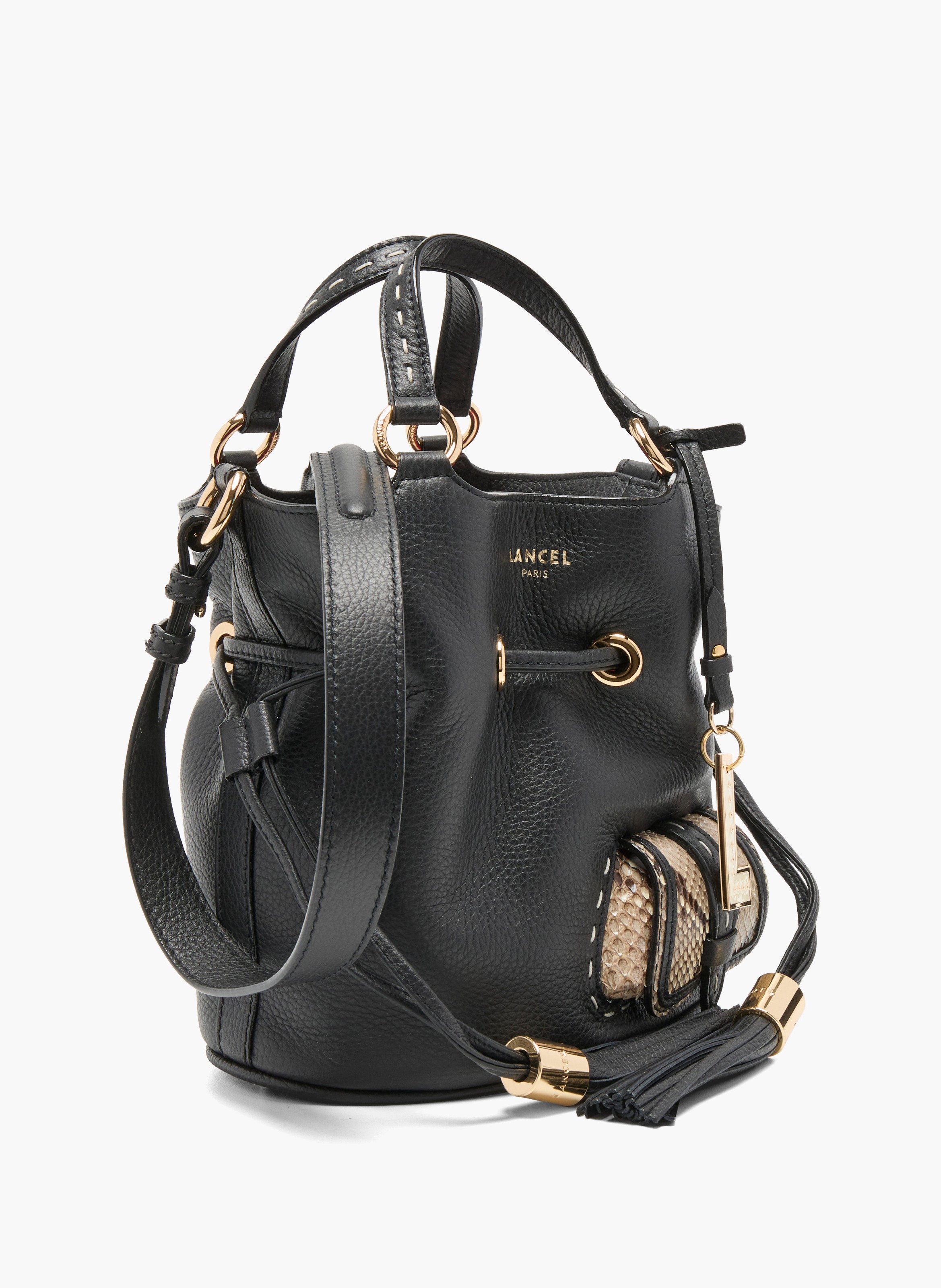Sac seau lancel premier flirt LANCEL Noir