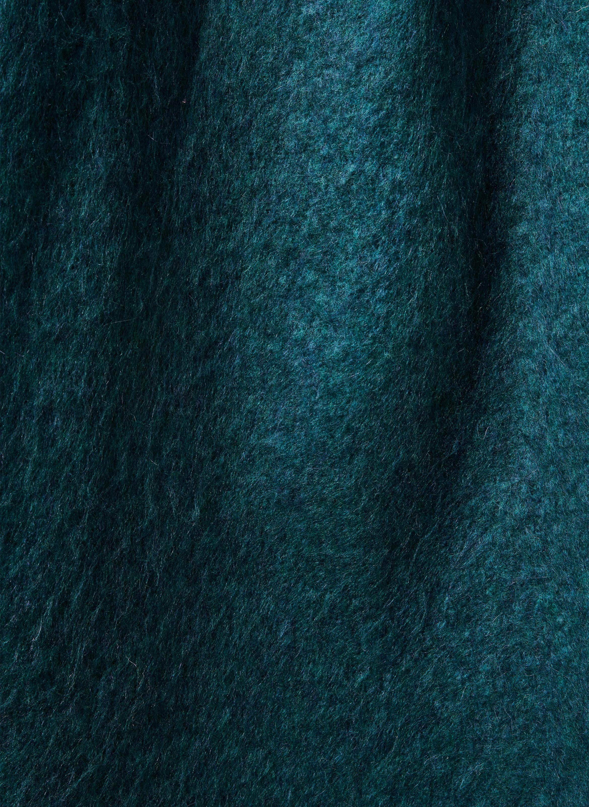 Brede sjaal met franjes LA FEE MARABOUTEE Blauw