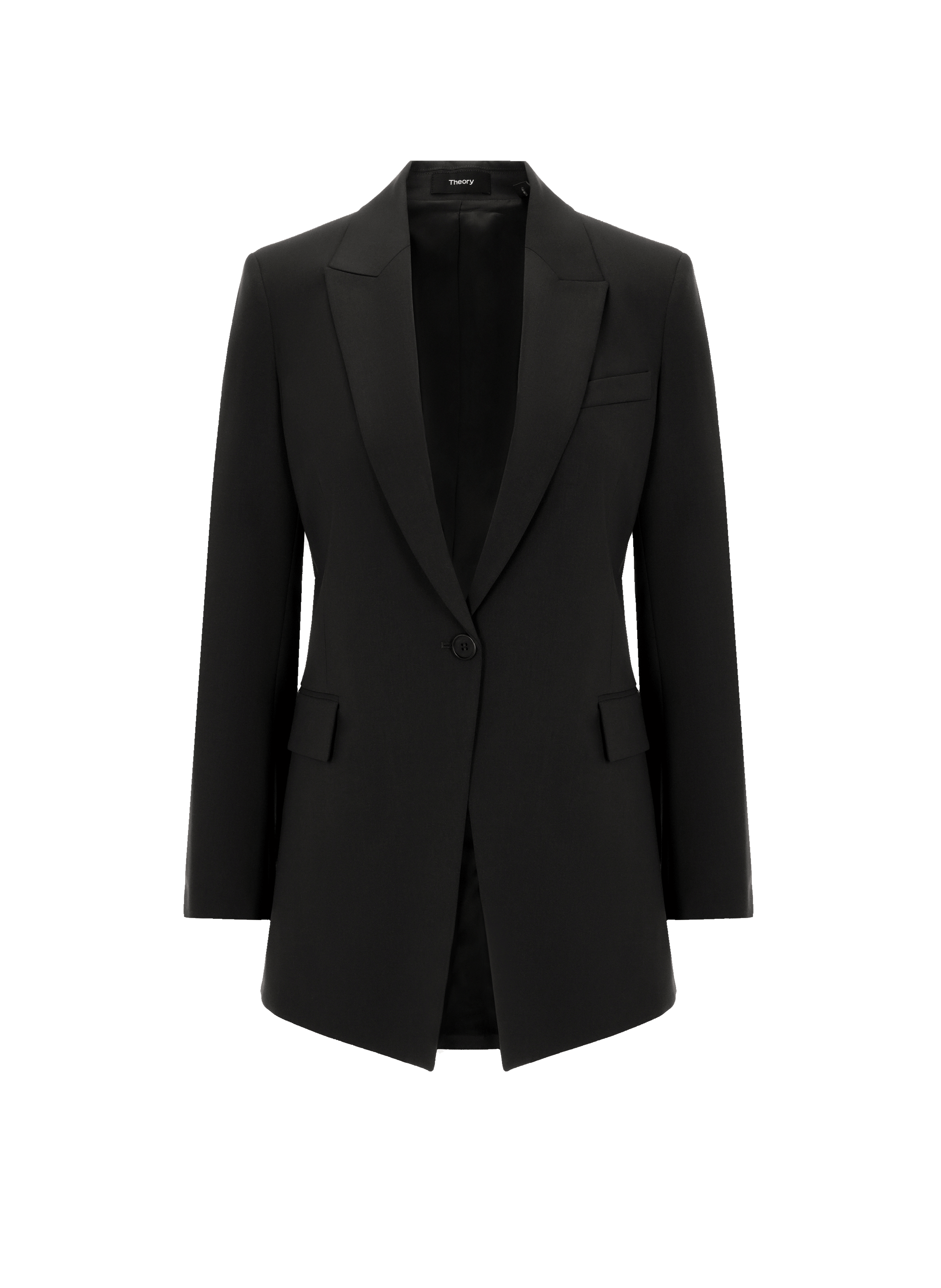 THEORY Wool-blend tailored jacket Black