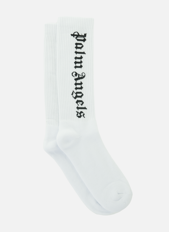 Cotton socks with logo  PALM ANGELS