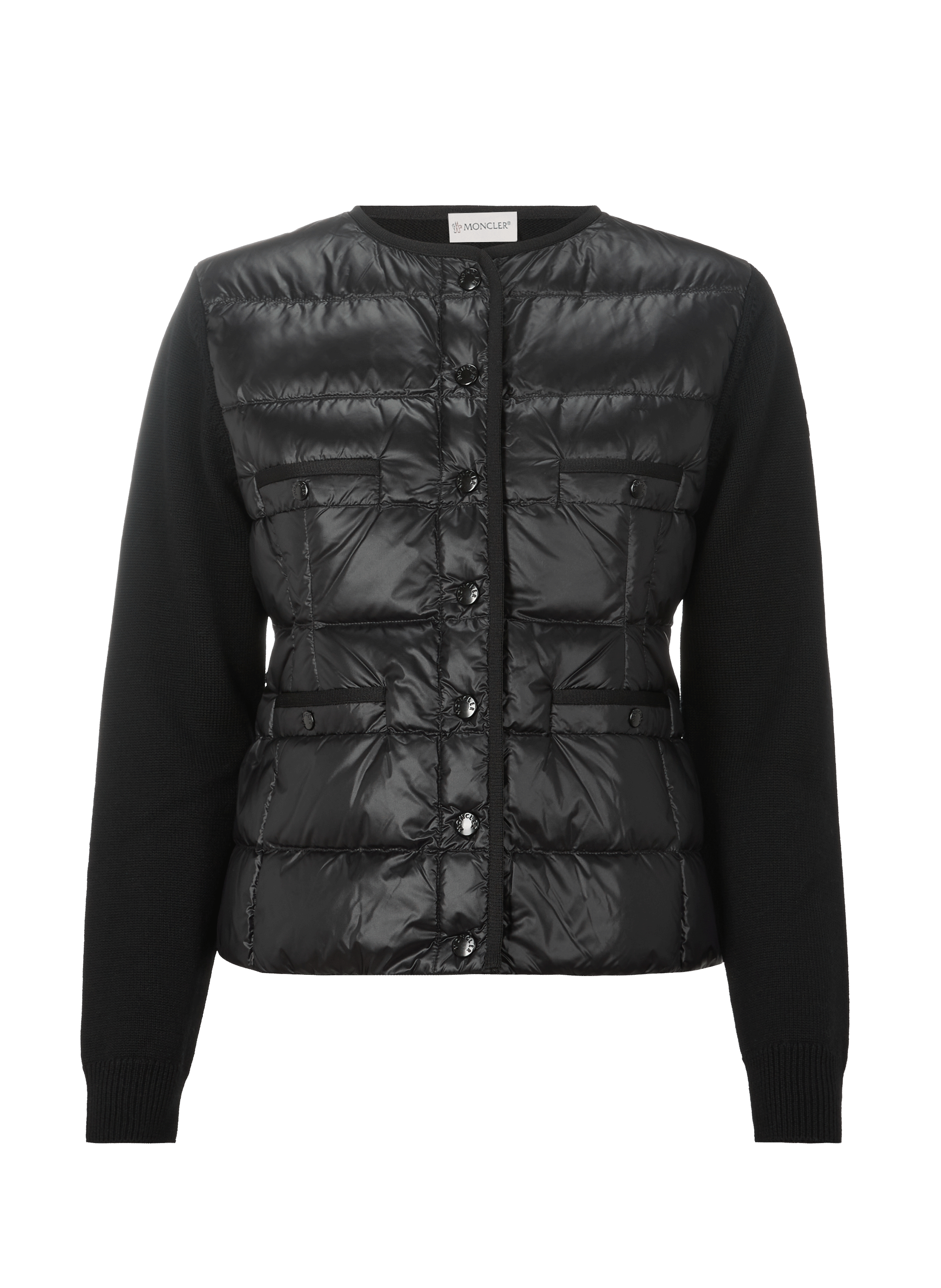 Cardigan bi matière