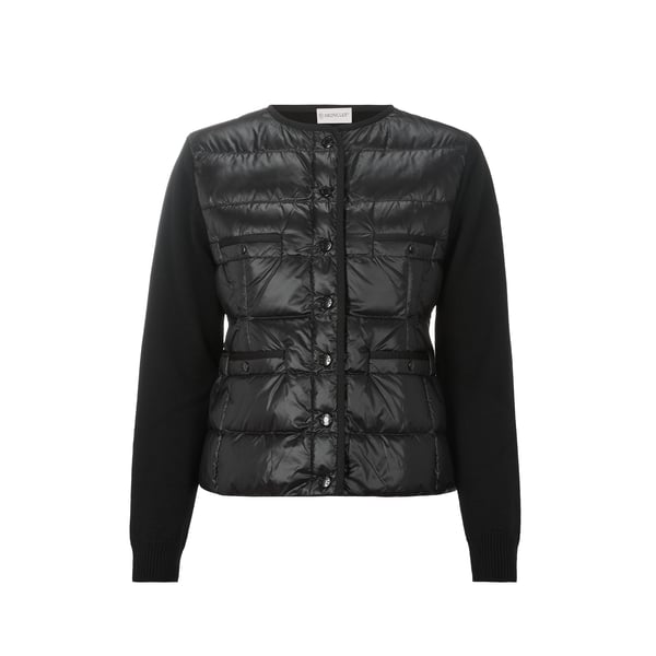 Cardigan bi matière