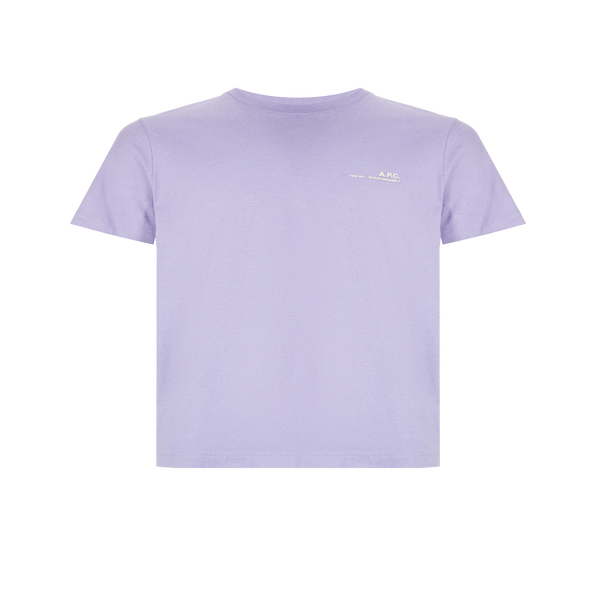 Apc Cotton T-shirt In Purple