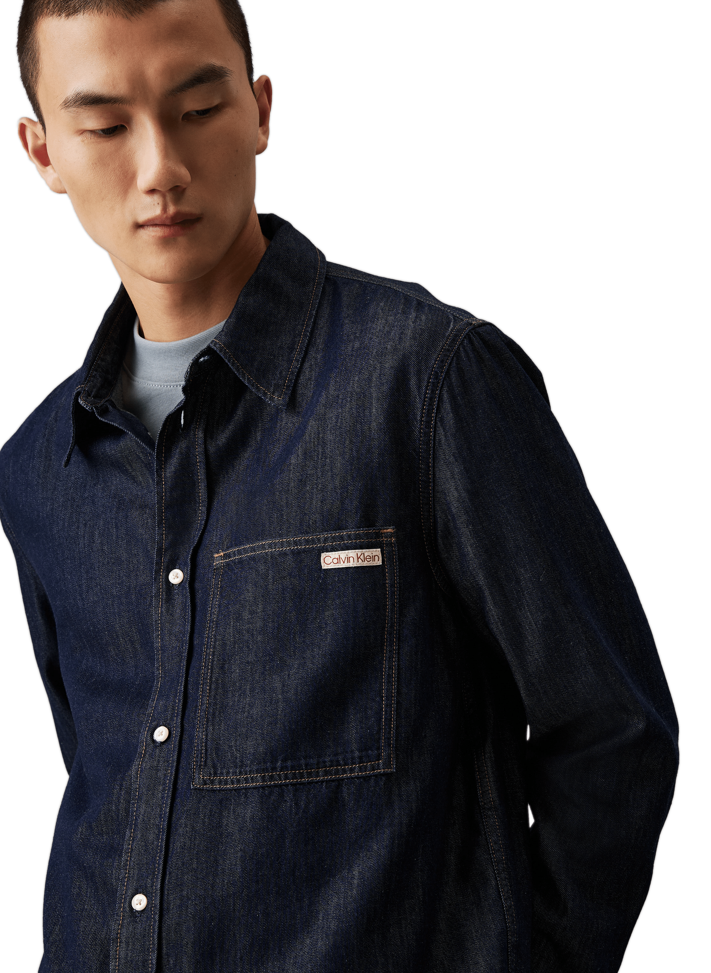 Chemise en jean  CALVIN KLEIN Bleu