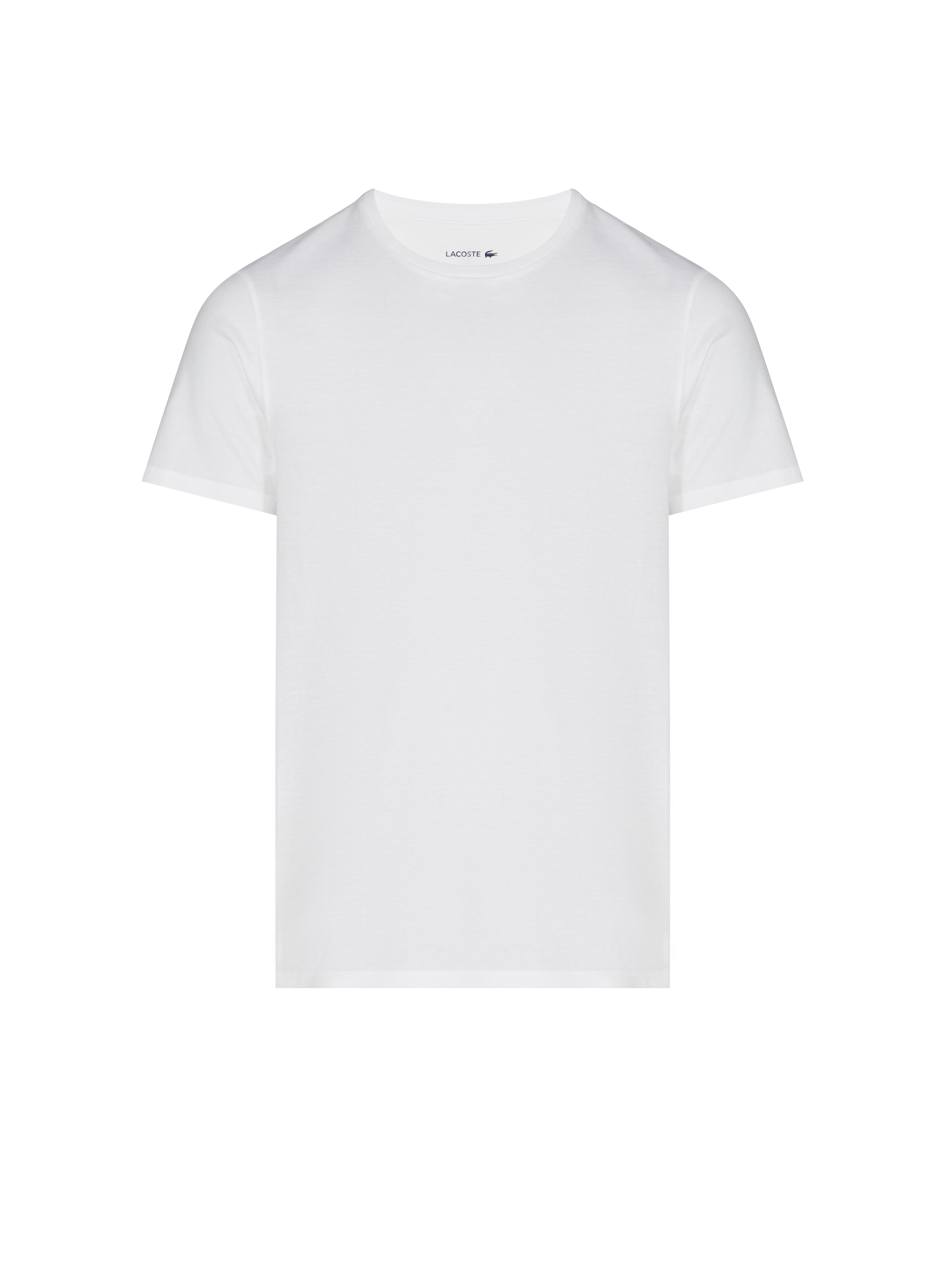 LACOSTE Lot de trois t-shirts d'intérieurs en coton Blanc
