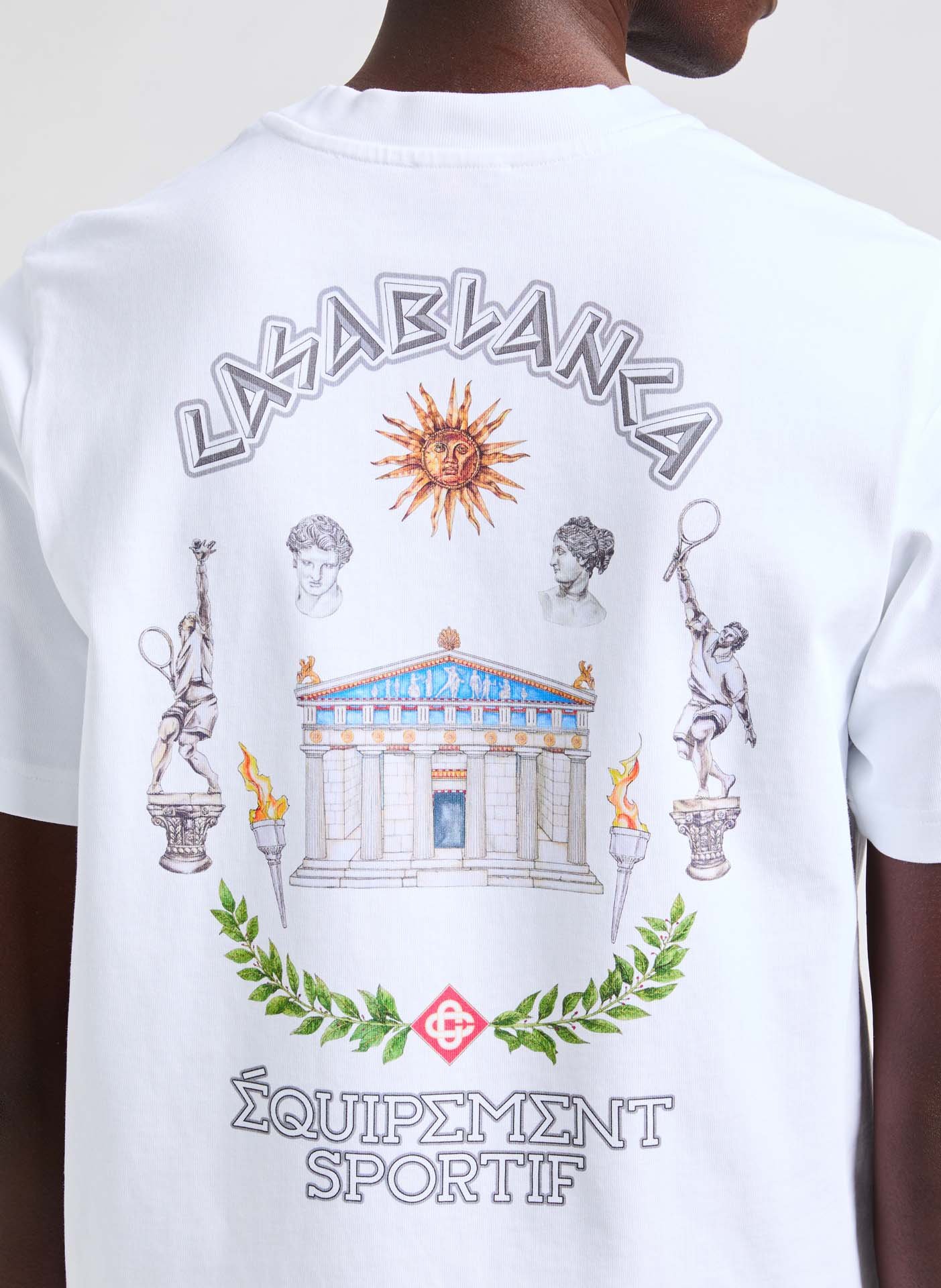 Printed T-shirt CASABLANCA PARIS White
