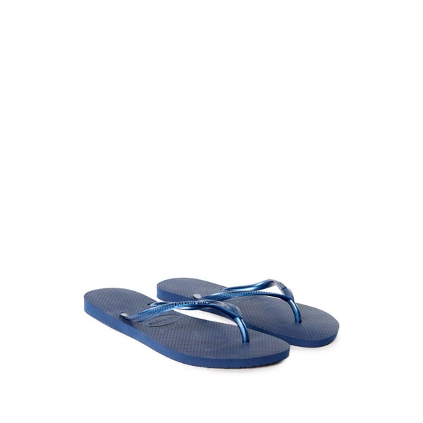 Havaianas Slim Flip Flop In Navy Blue/blue