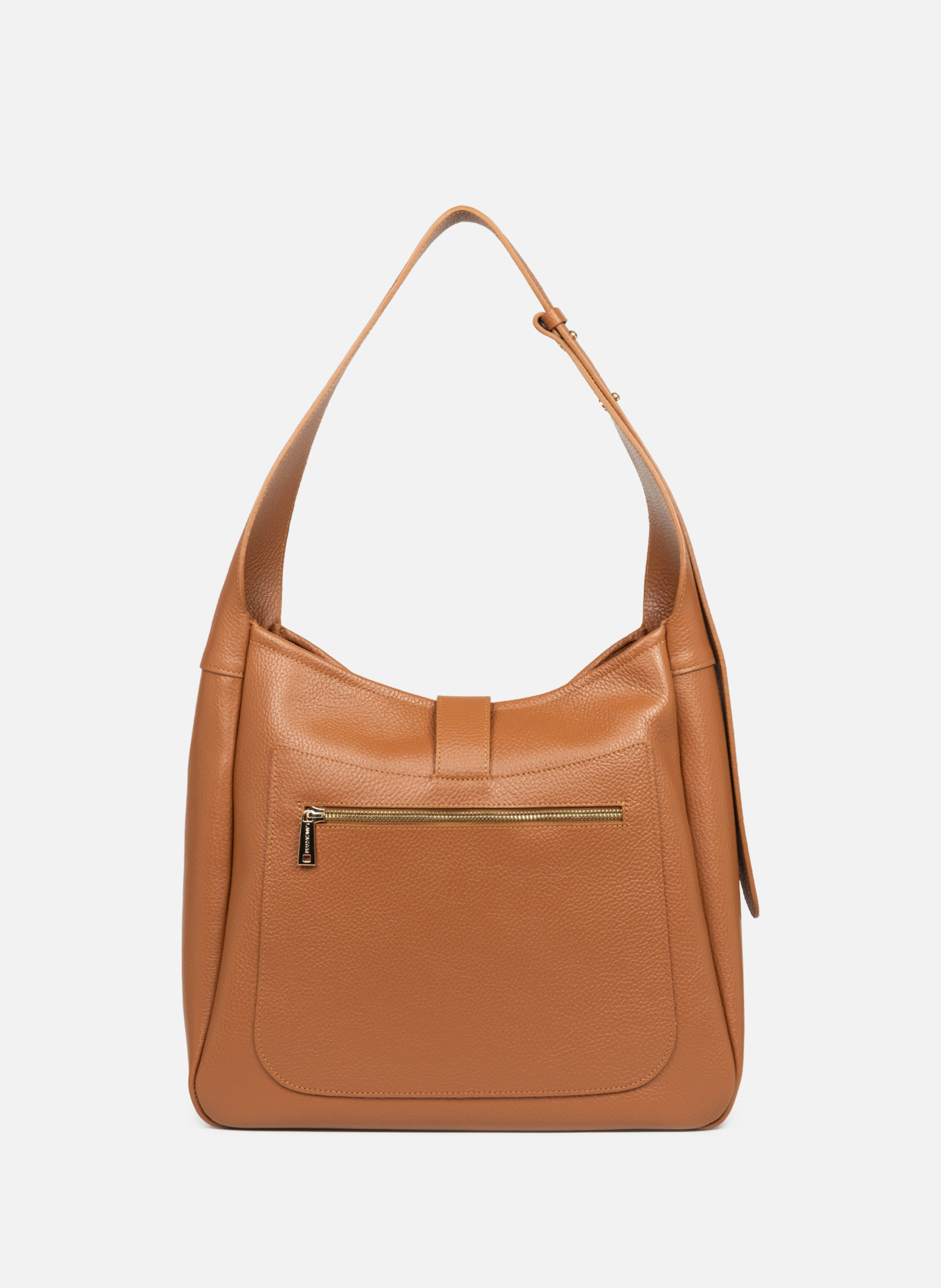 Grand sac seau - top double Marron