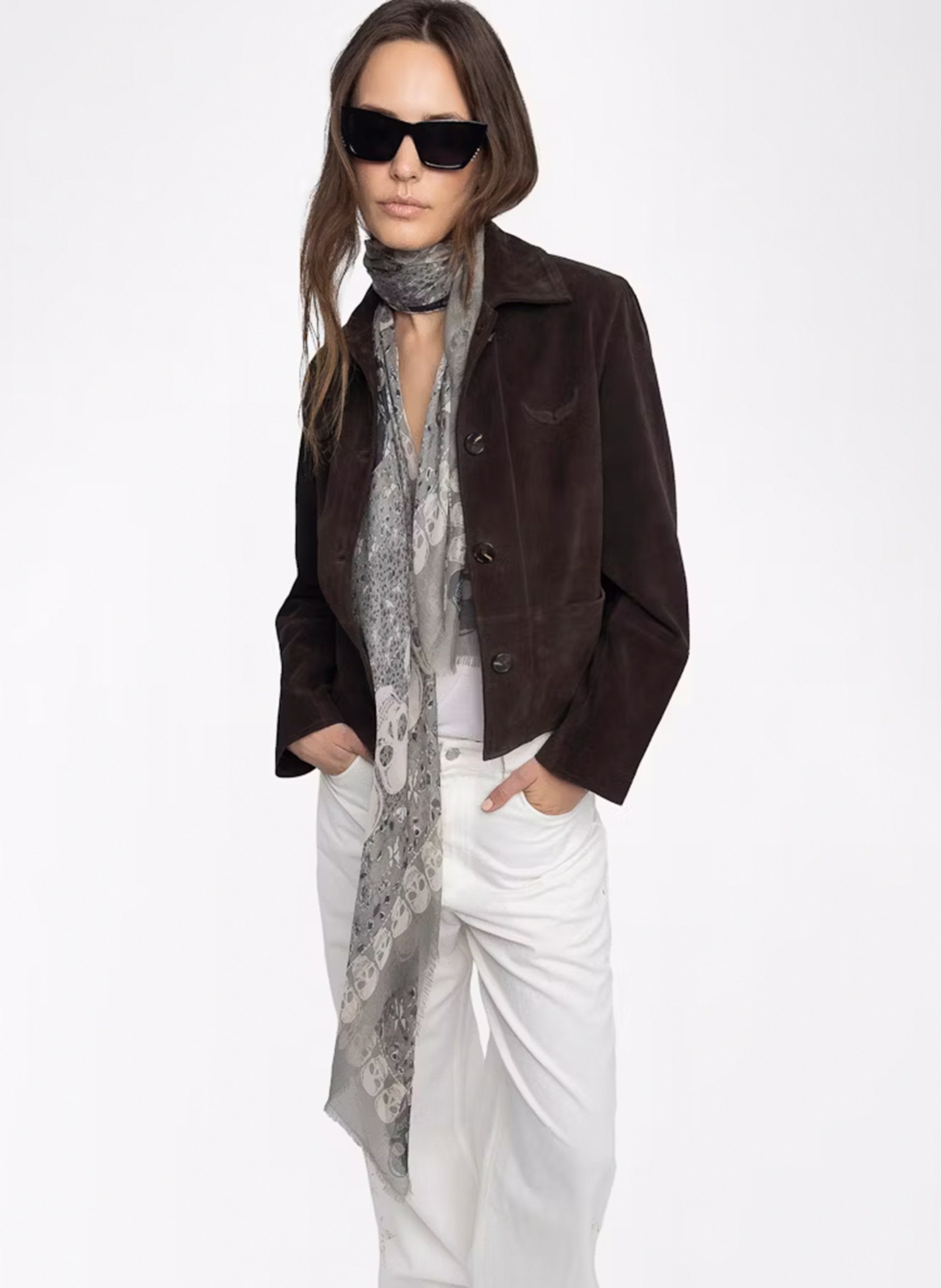 Foulard imprimé kerry ZADIG&VOLTAIRE Vert