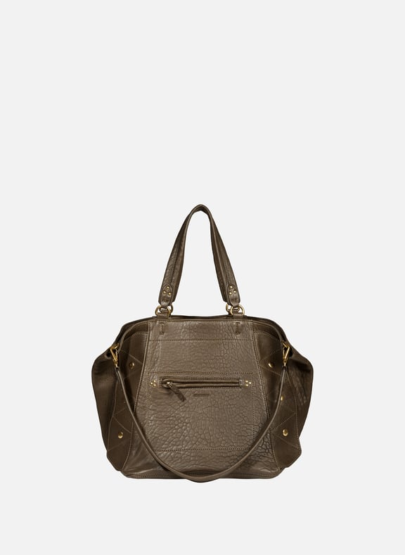 Sac cabas Roger en cuir Vert by JÉRÔME DREYFUSS JÉRÔME DREYFUSS Sac cabas Roger en cuir Vert