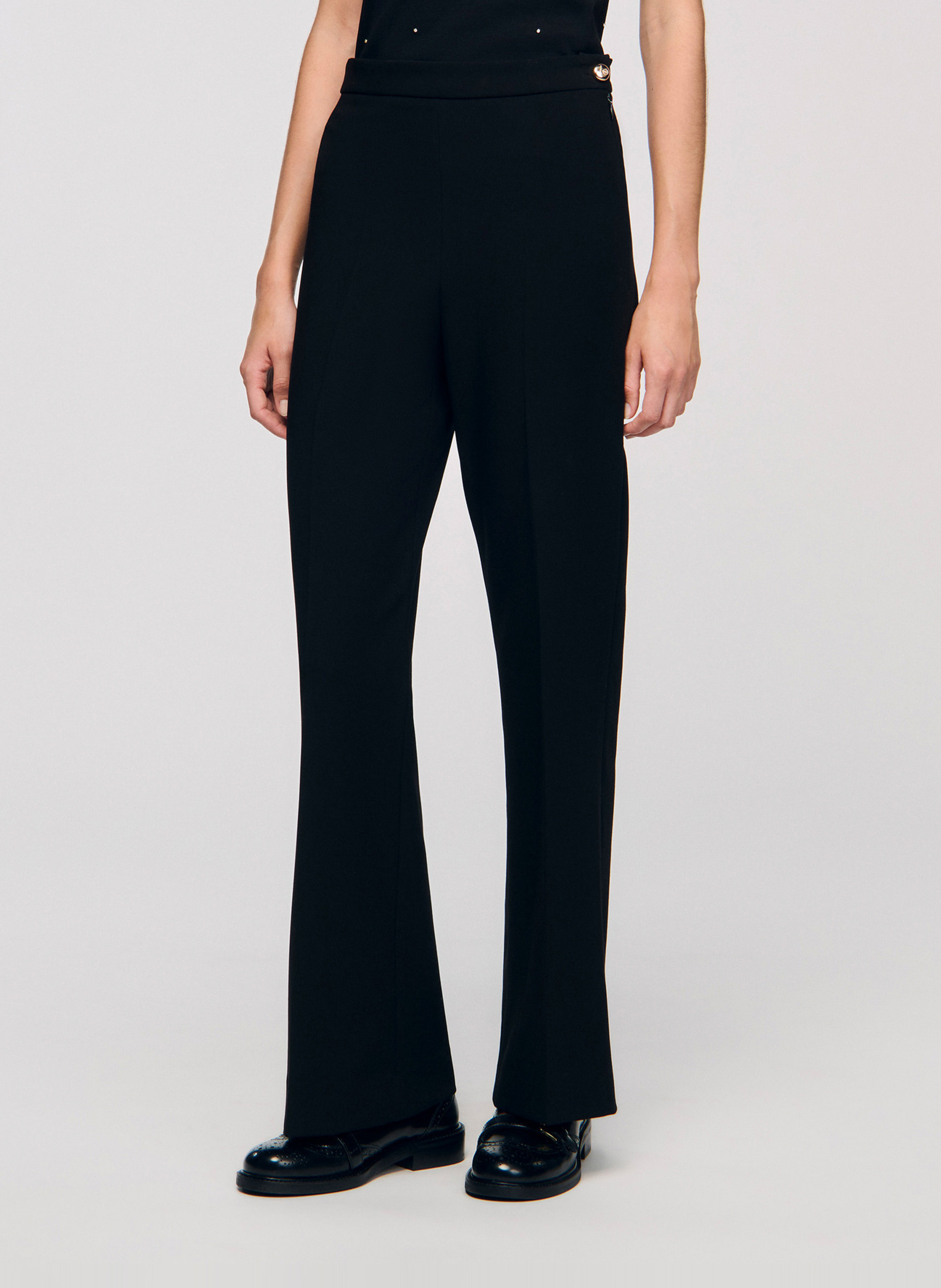 Pantalon flare SANDRO Noir
