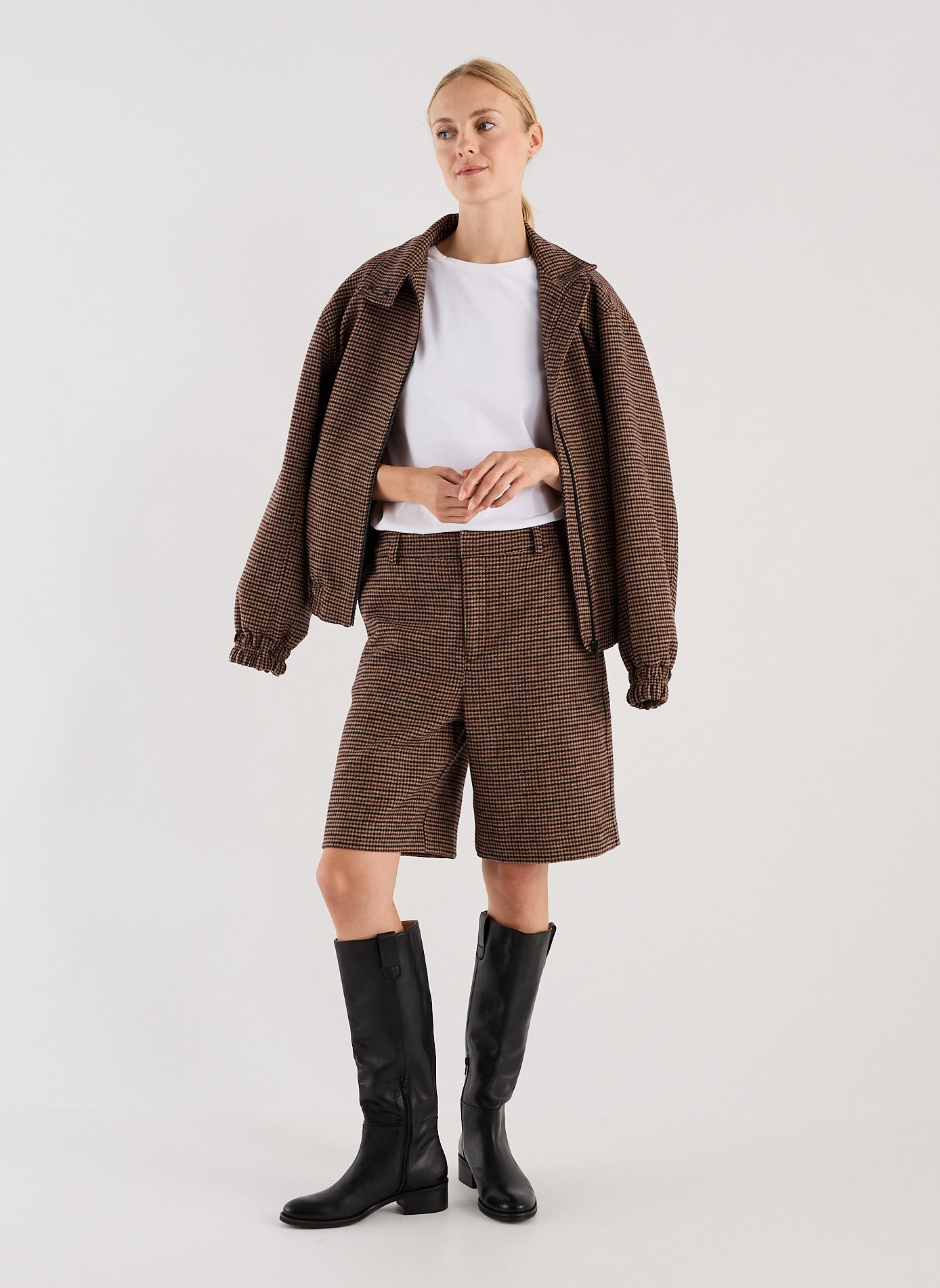 Bermuda en laine mélangée  SAISON 1865 Multicolore