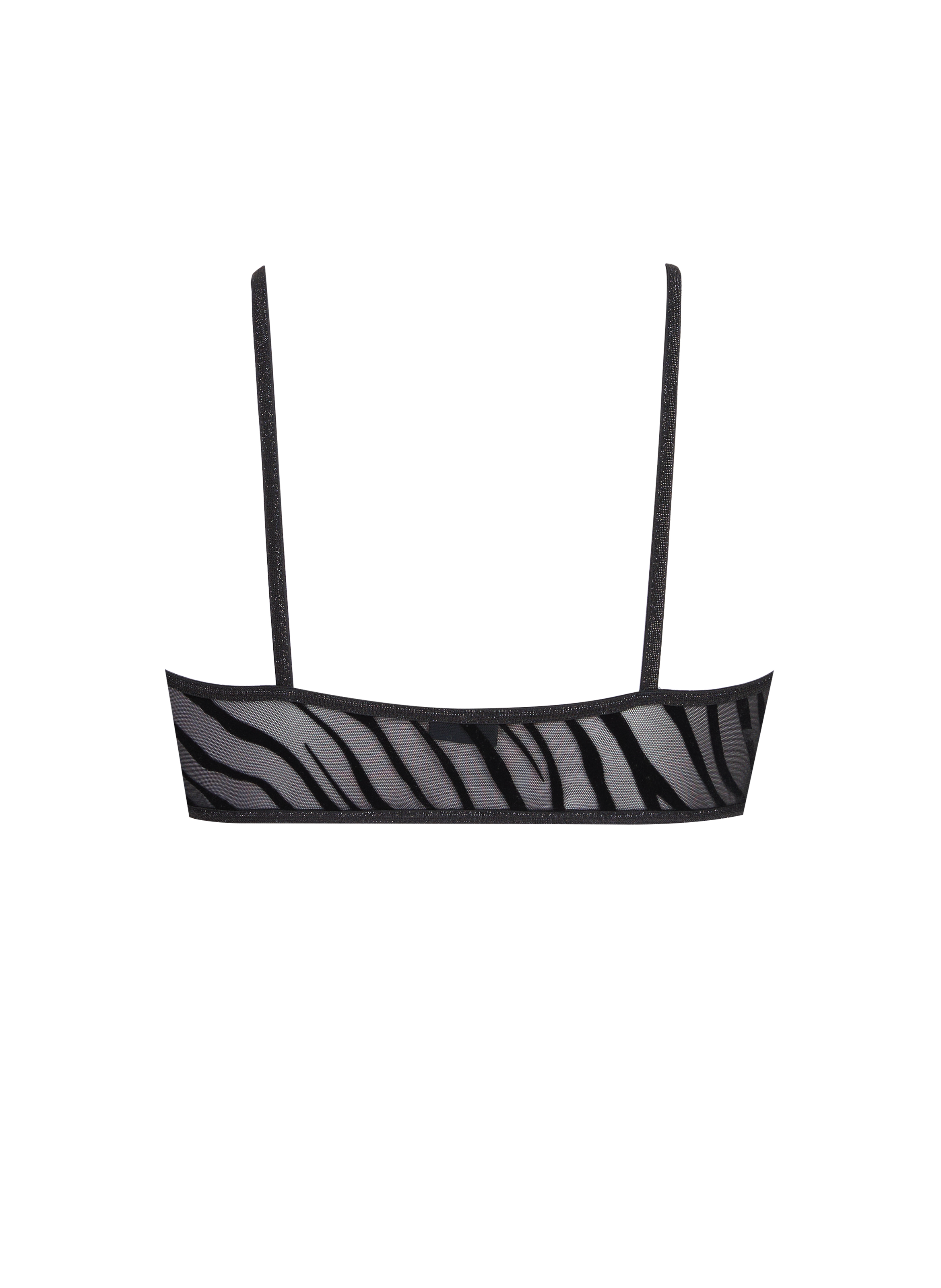 Zebra print bra LA NOUVELLE Black