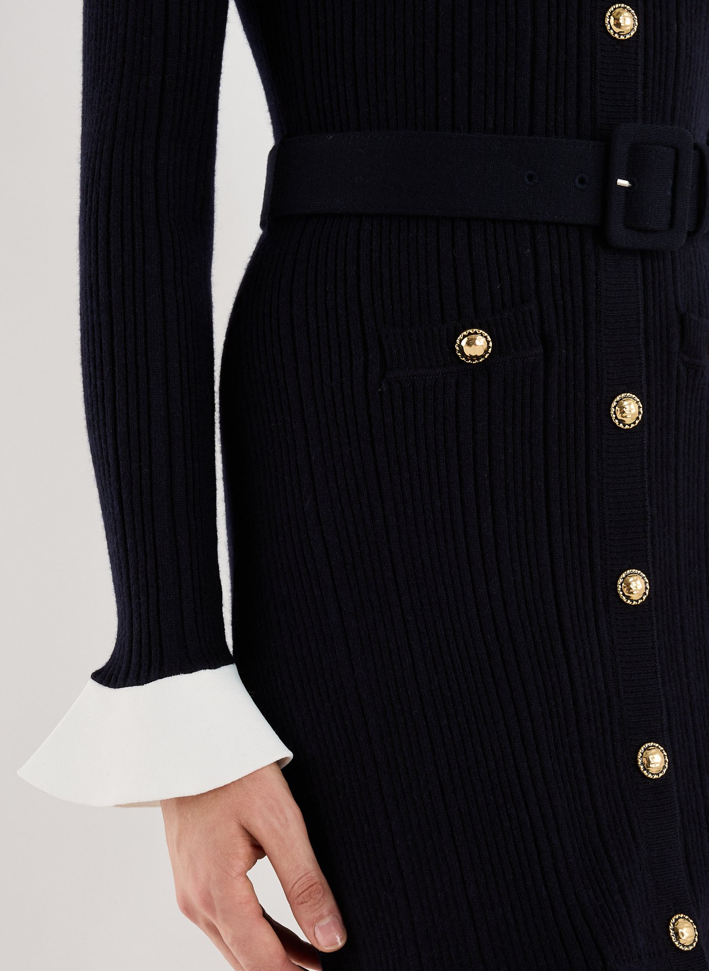 Mesh bodycon dress SELF PORTRAIT Blue