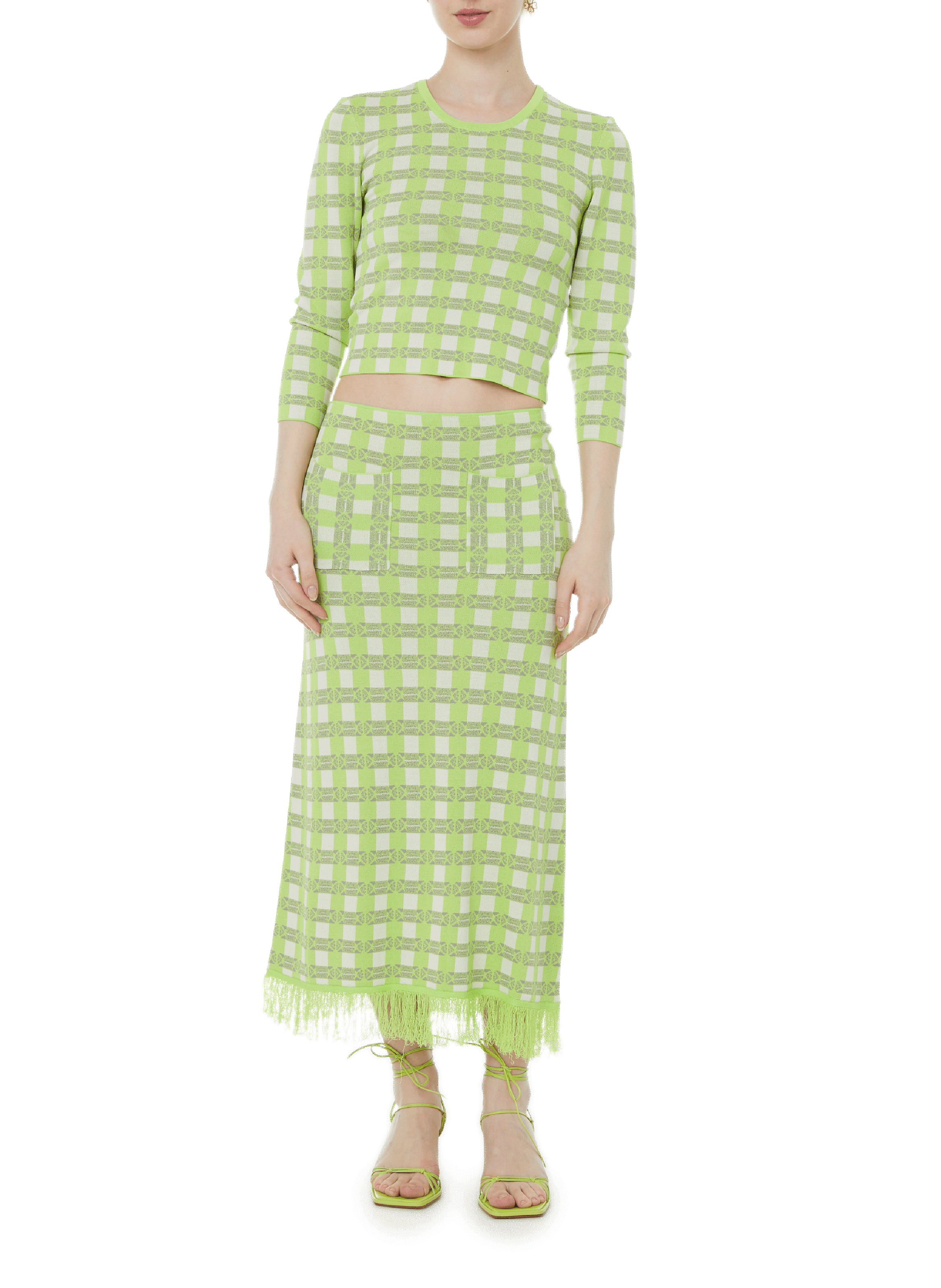 Pull Chani à carreaux BAUM UND PFERDGARTEN Multicolore