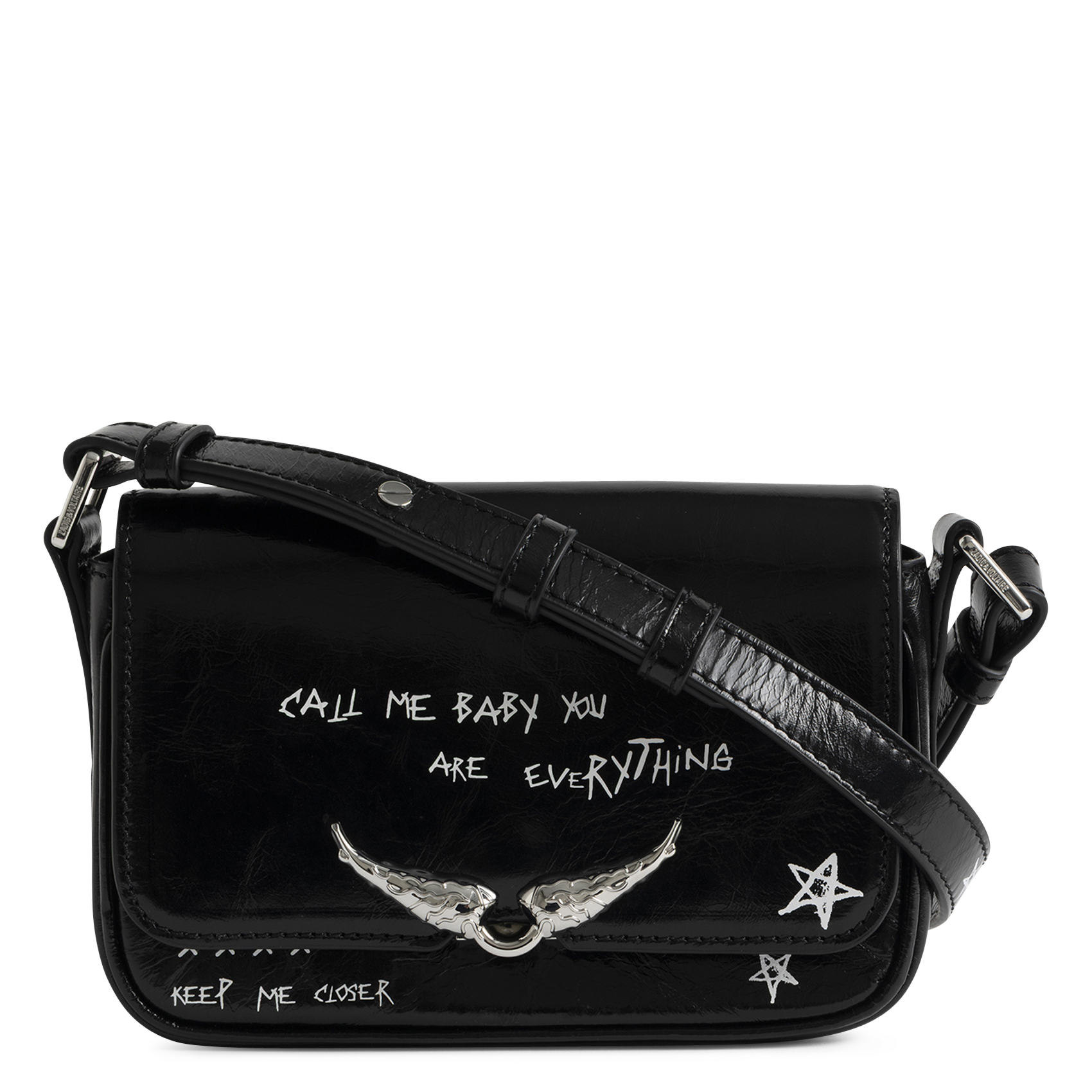 ZADIG&VOLTAIRE Sac bandoulière en cuir le zazi Noir