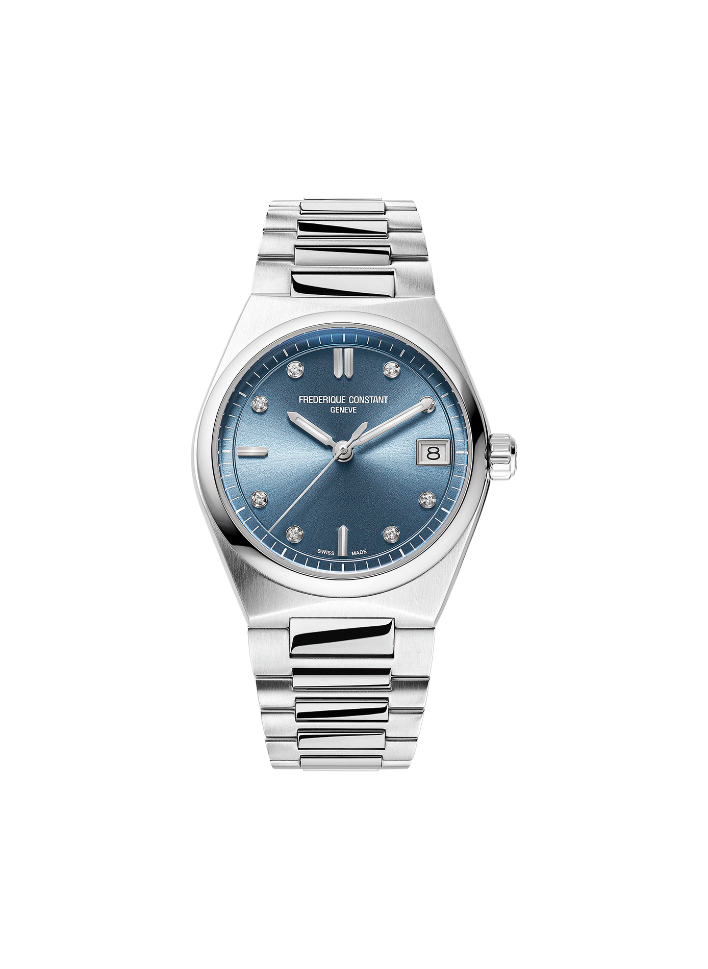 Montre quartz Highlife Ladies en acier FREDERIQUE CONSTANT Bleu