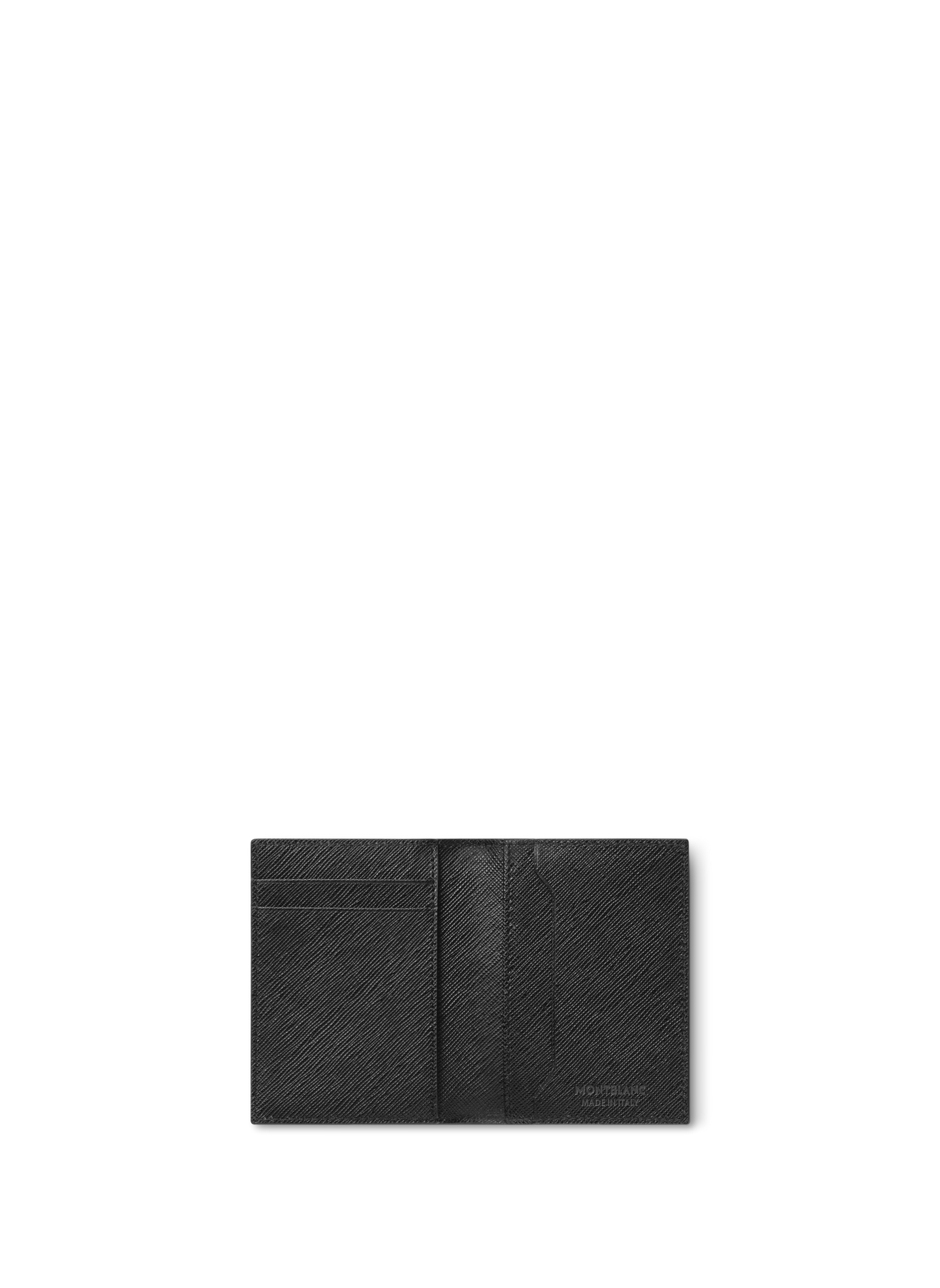 Textured leather card holder MONTBLANC Black