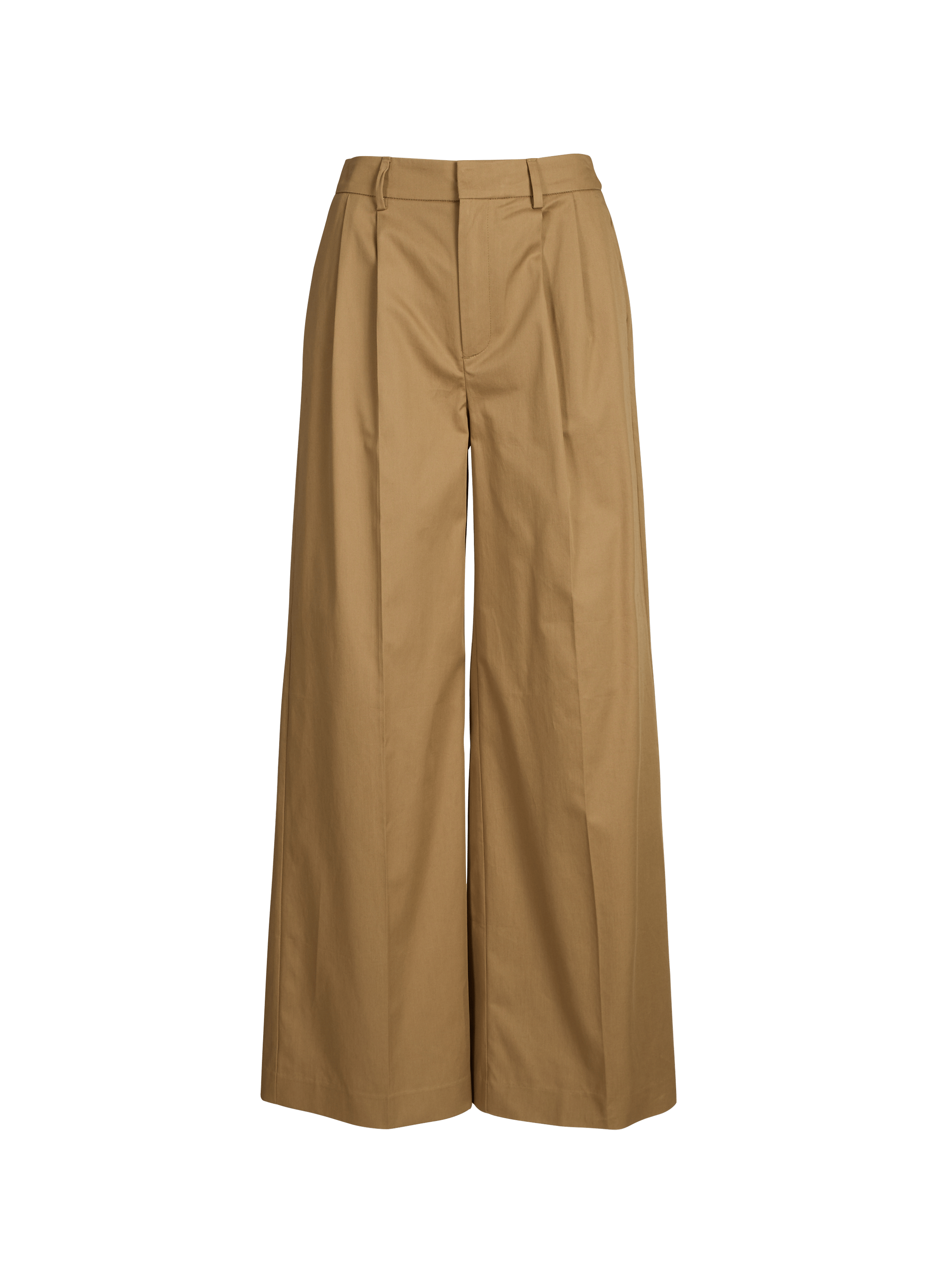 Amo pleated cotton trousers in thick fabric SAISON 1865 Brown
