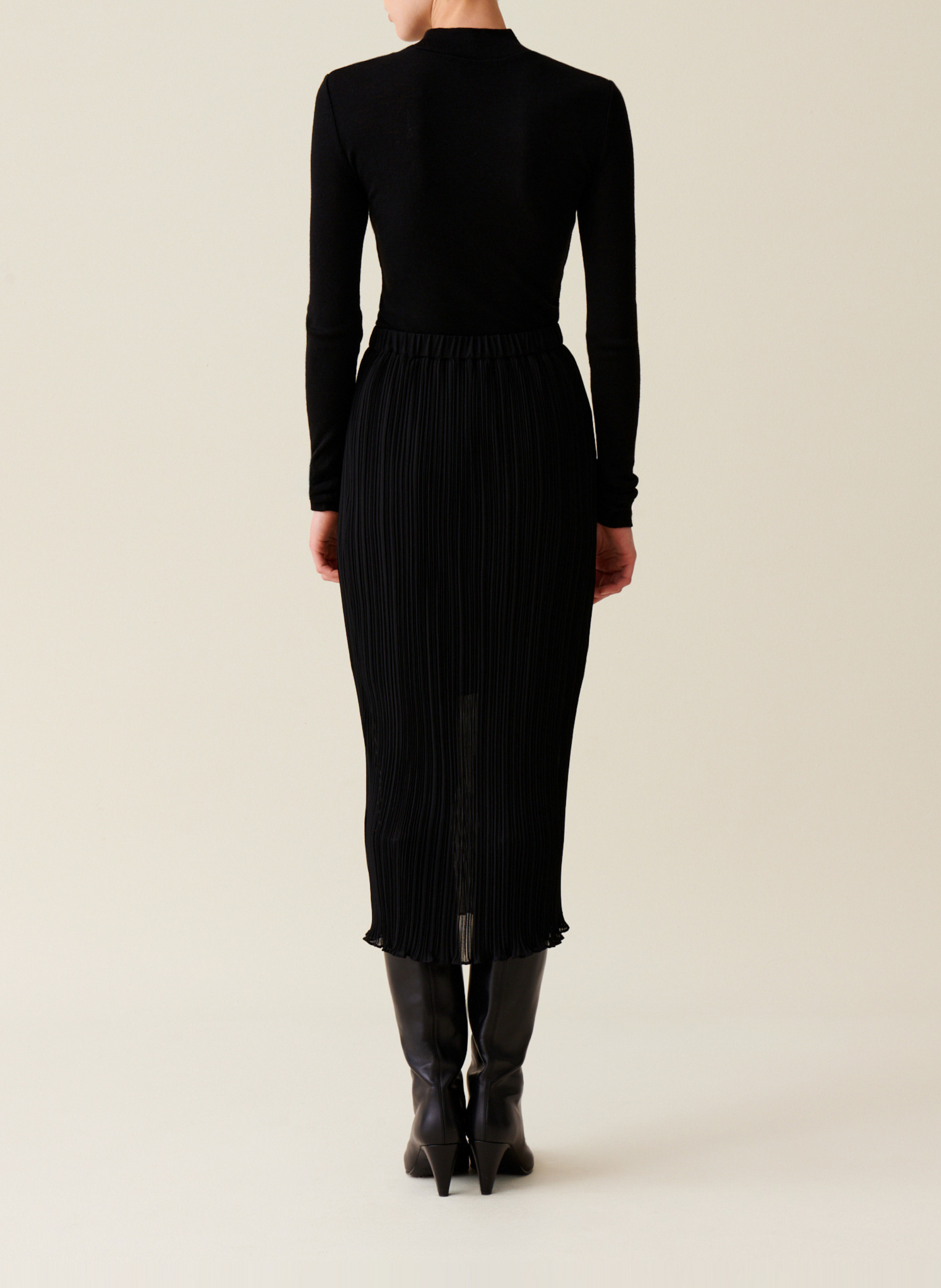 Jupe midi plissée CLAUDIE PIERLOT Noir