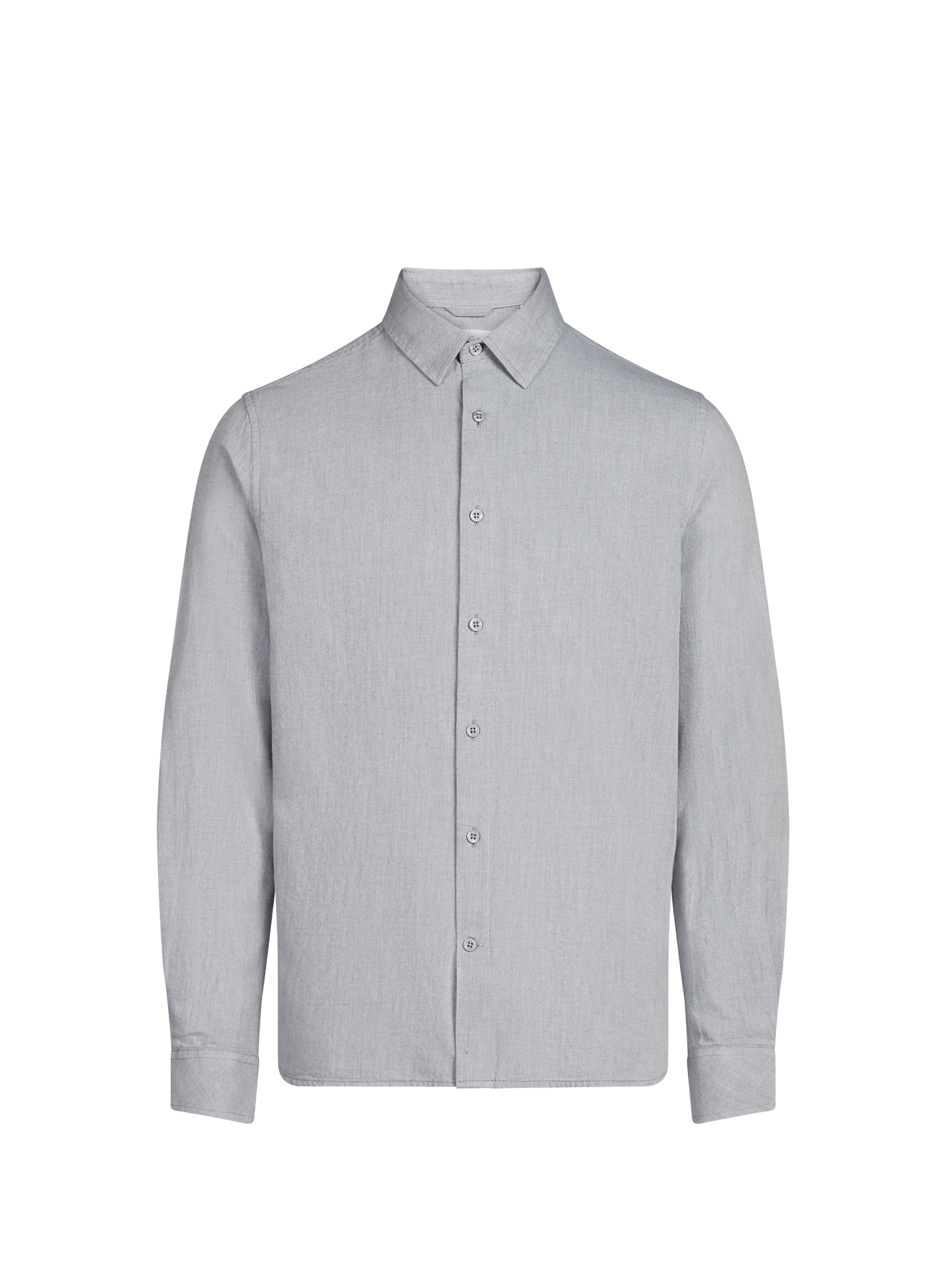 Chemise col classique manches contrastantes en coton KNOWLEDGE COTTON Blue