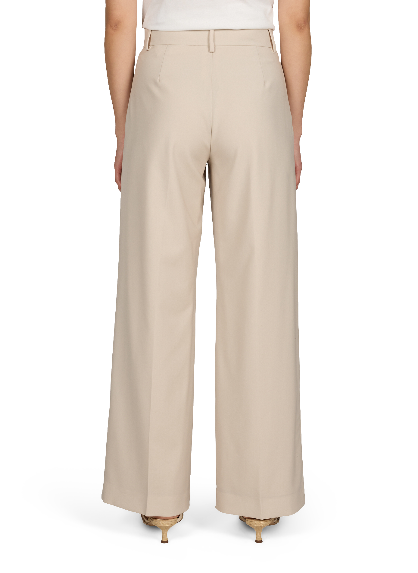 Straight new wool trousers MAX MARA WEEK END Beige