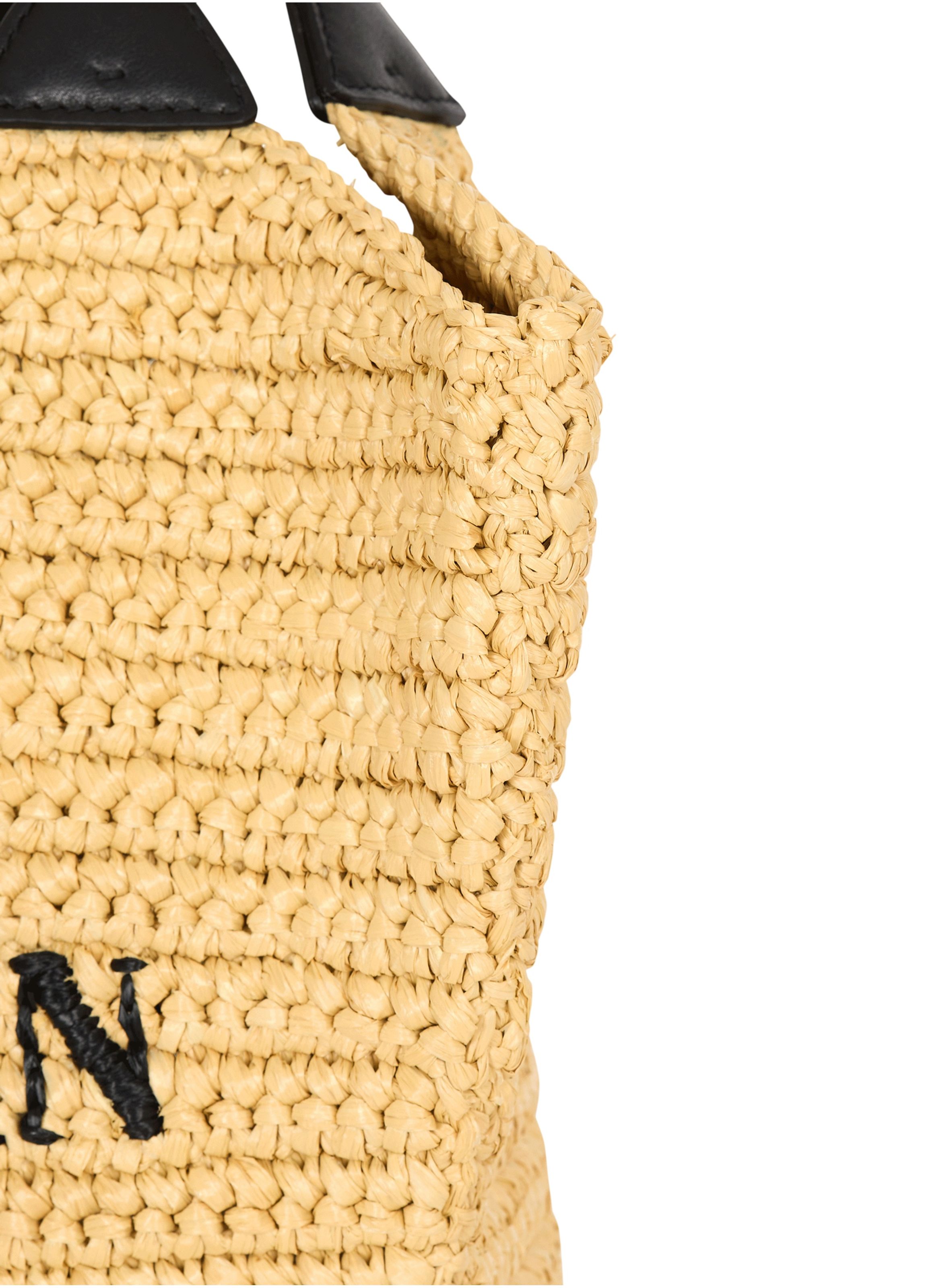 Sac cabas balmain mini en crochet BALMAIN Beige