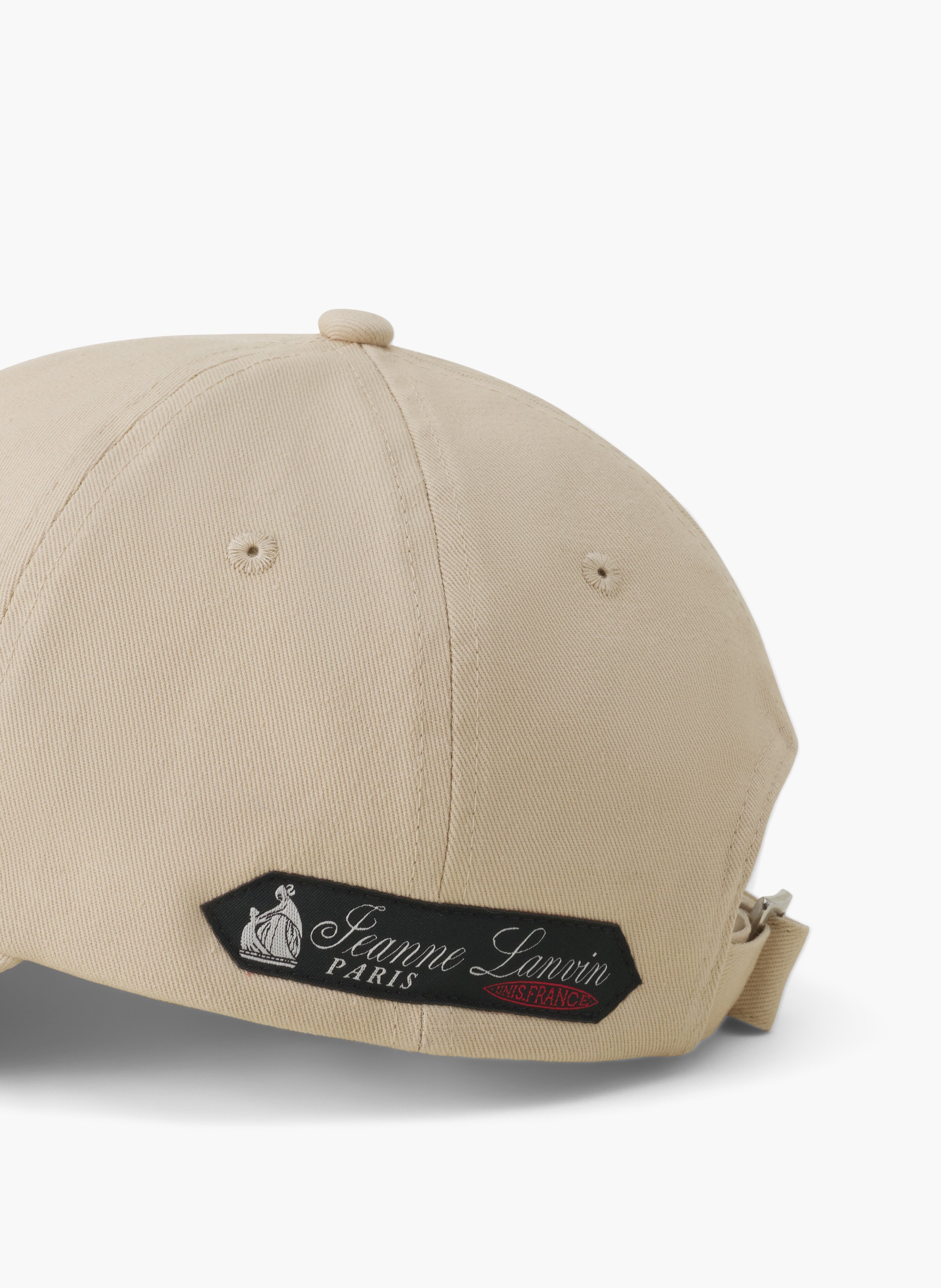 Casquette signature lanvin en coton LANVIN Beige