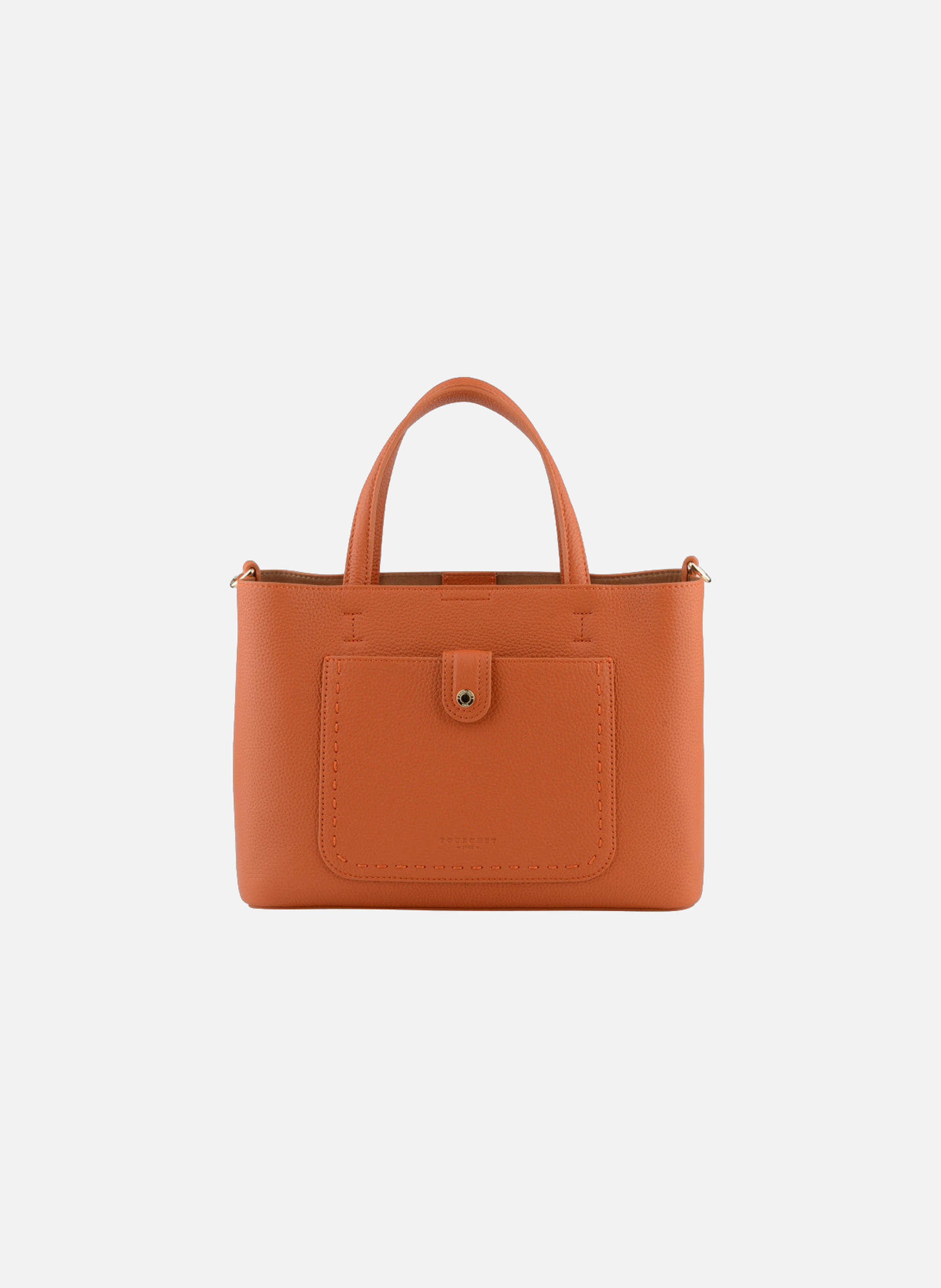 Bride soft | sac à main en cuir de vachette POURCHET Orange