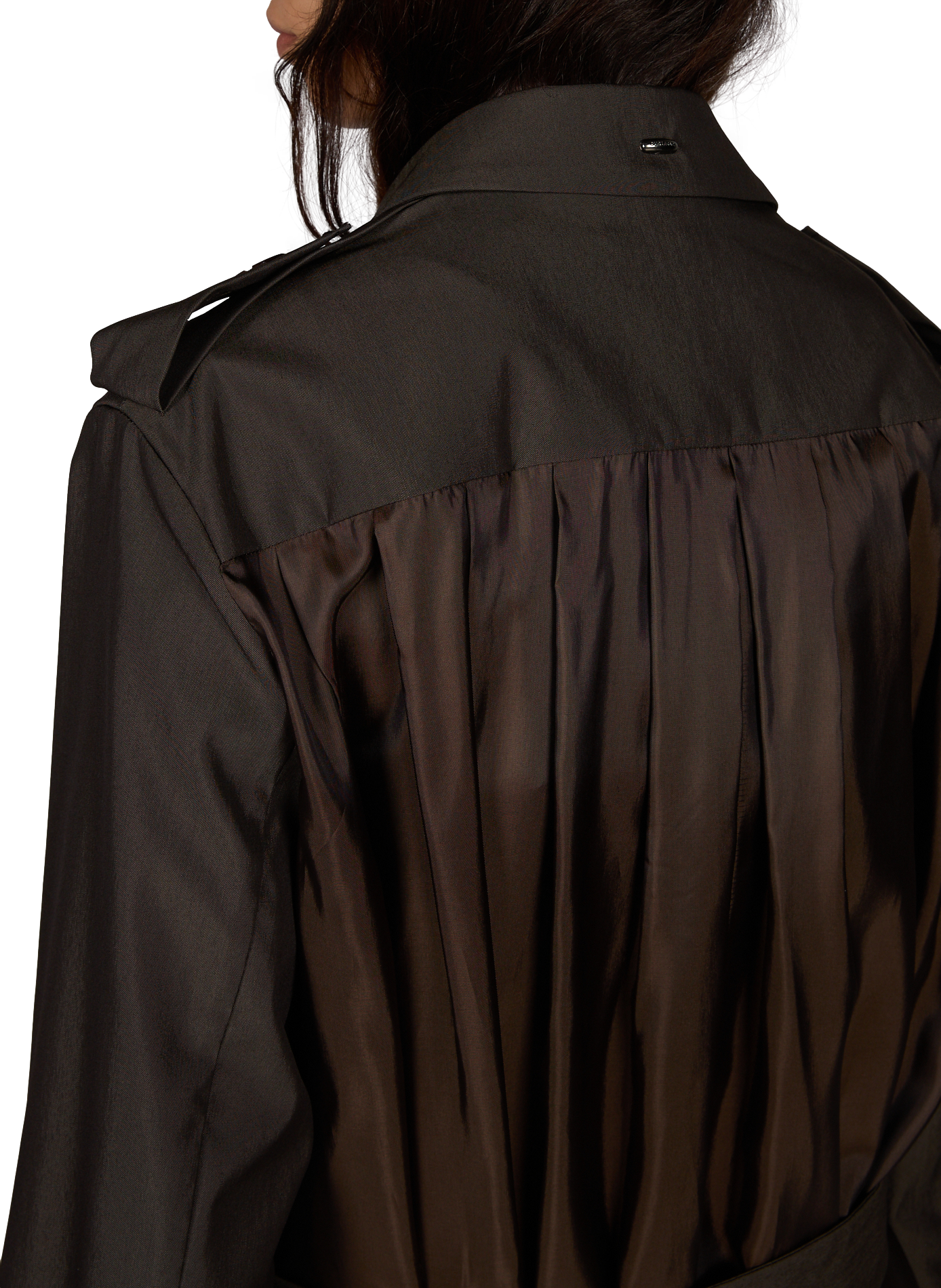 Double-breasted wool blend trench coat OUR LEGACY Brown