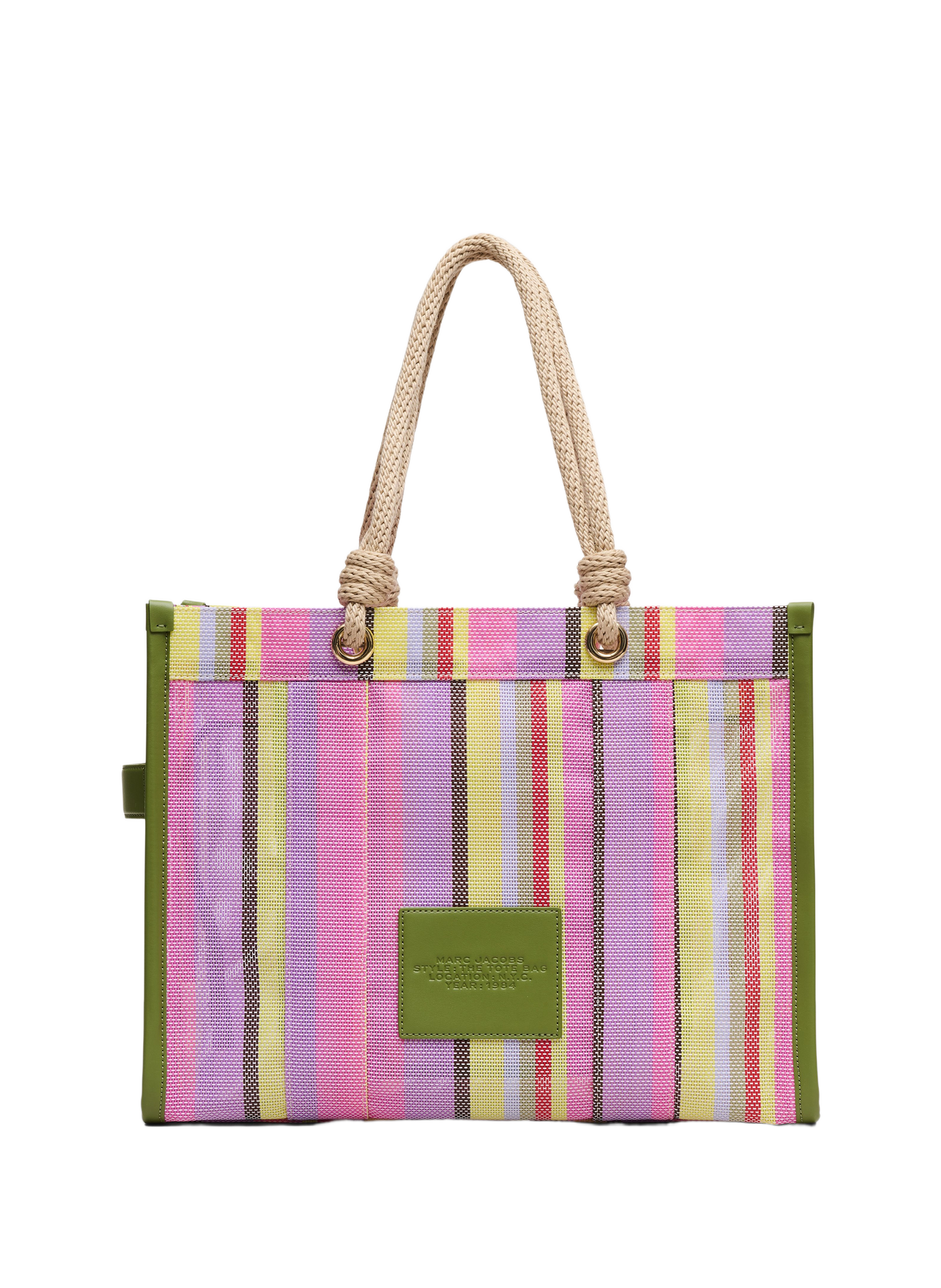 The Stripe Mesh Large Striped Tote Bag MARC JACOBS Multicolour