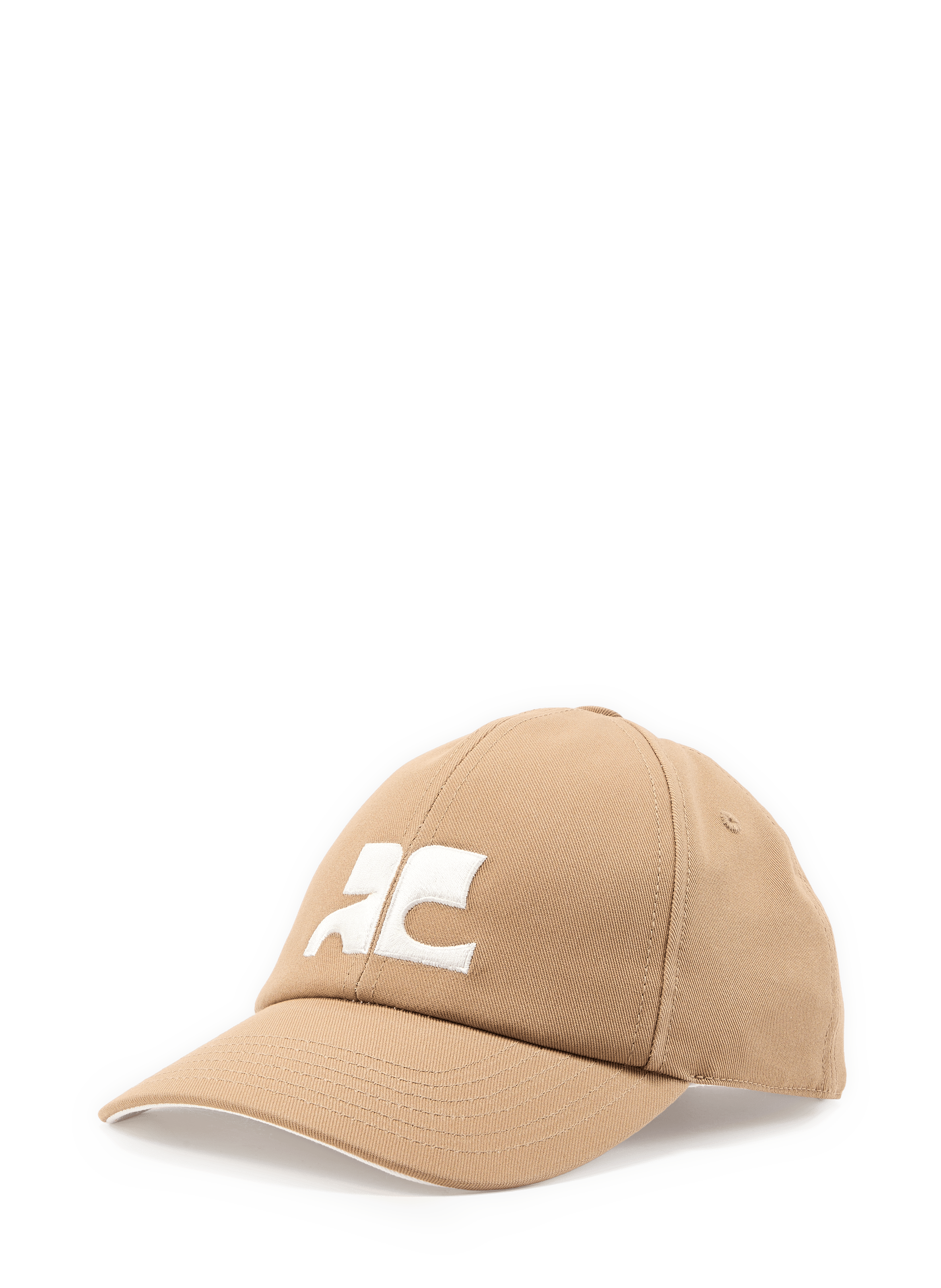 Casquette à logo en coton COURRÈGES Marron
