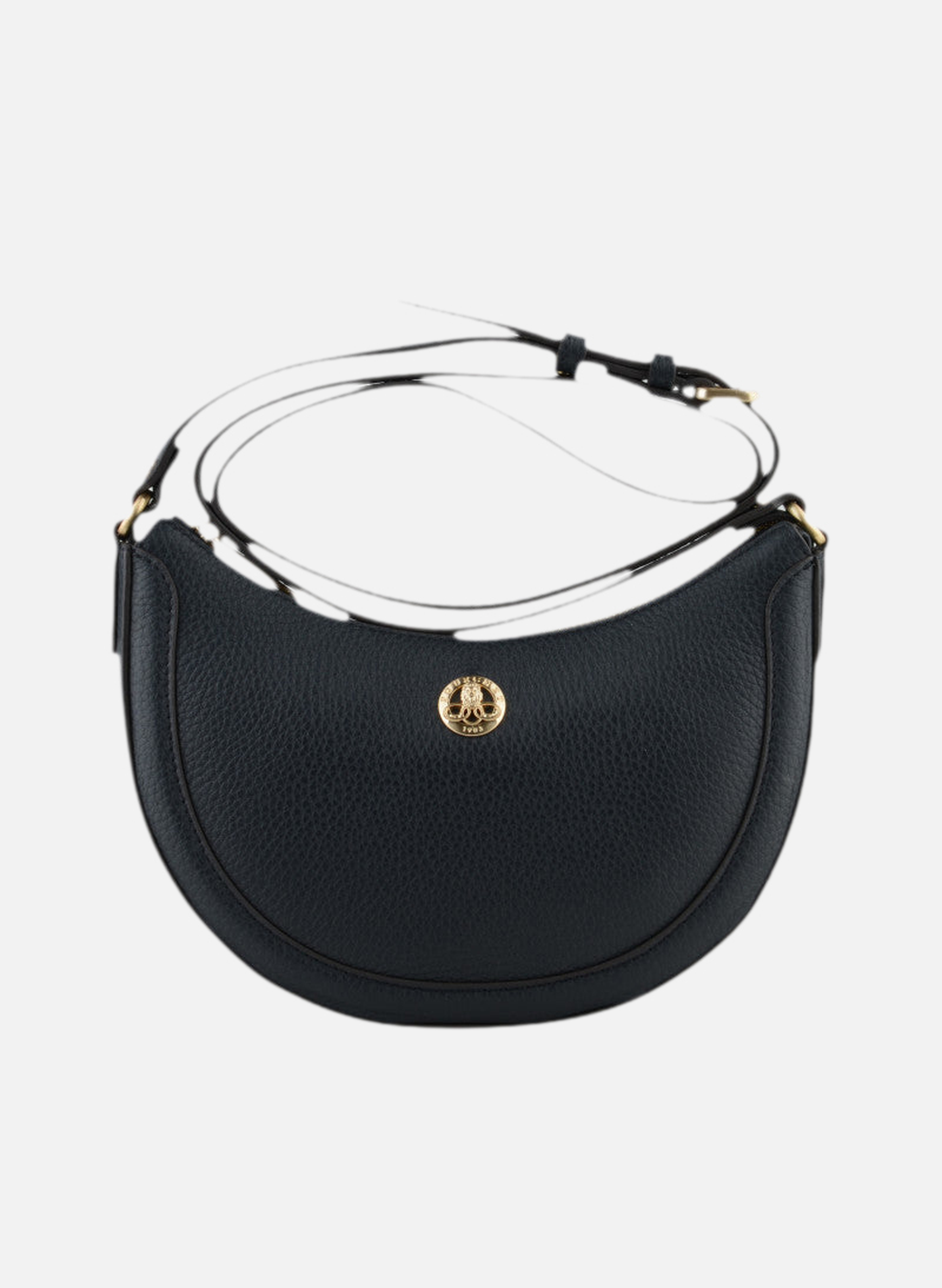 Image | sac porté épaule en cuir de vachette POURCHET Bleu