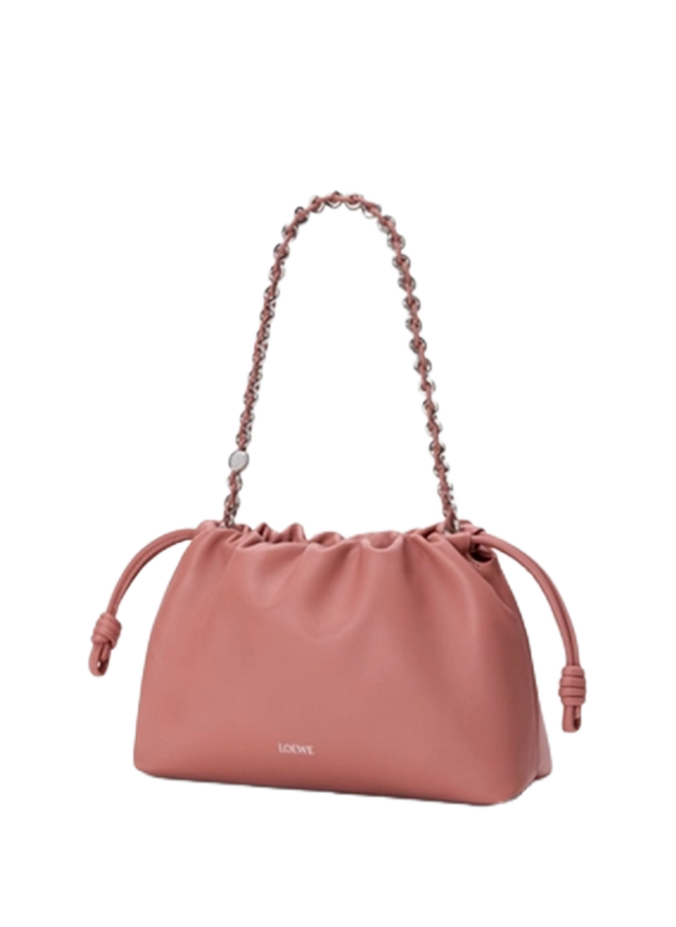 Sac Flamenco purse moyen en cuir  LOEWE Rose
