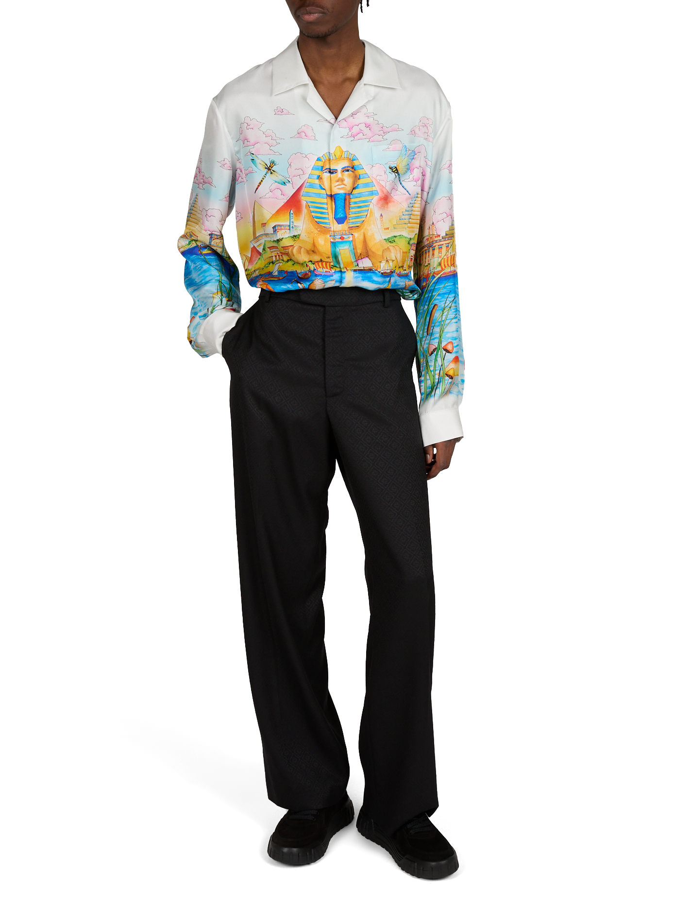 Oversized fluid silk shirt CASABLANCA PARIS Multicolour