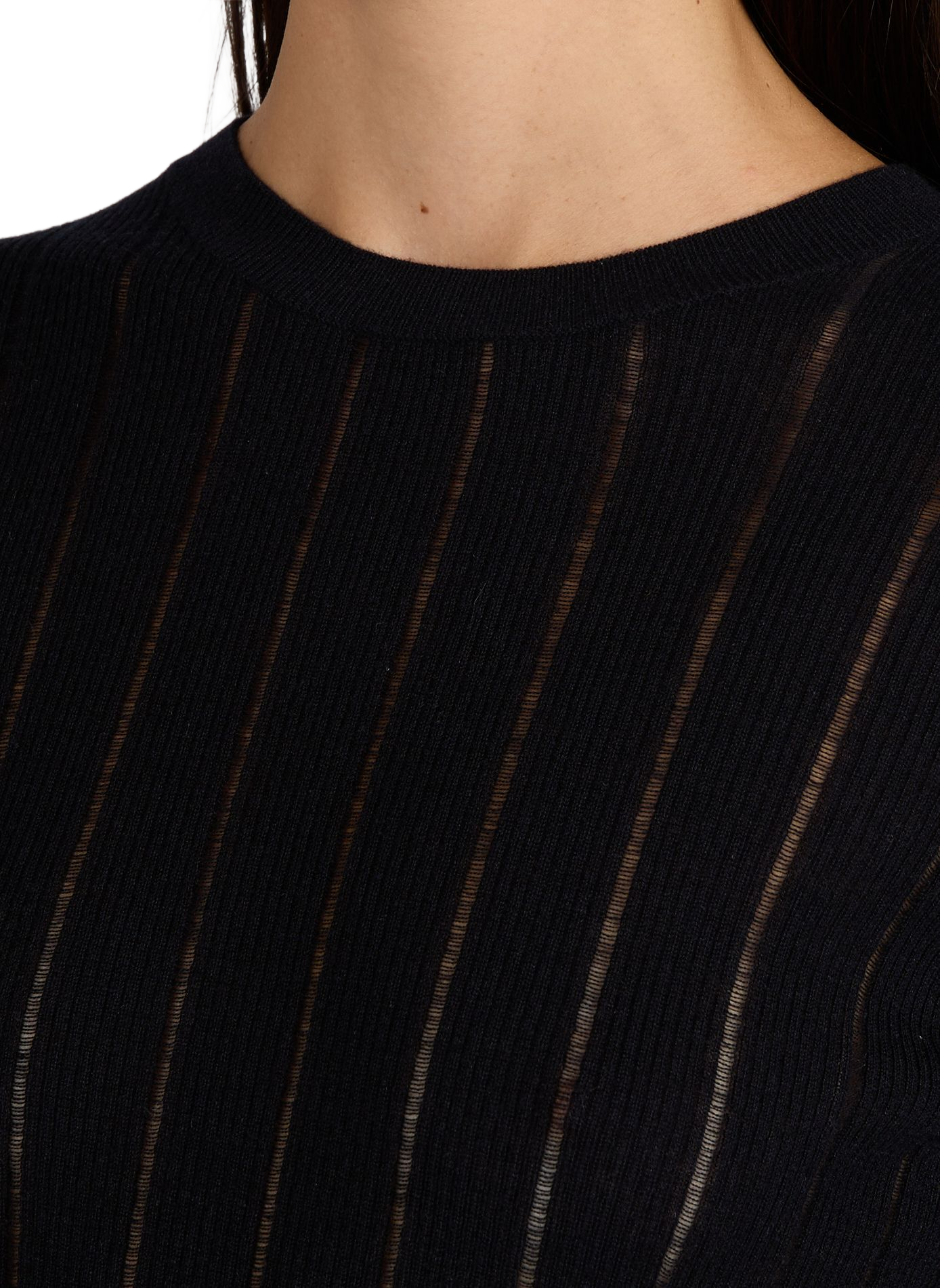 Short-sleeved wool and silk jumper MAX MARA STUDIO Blue