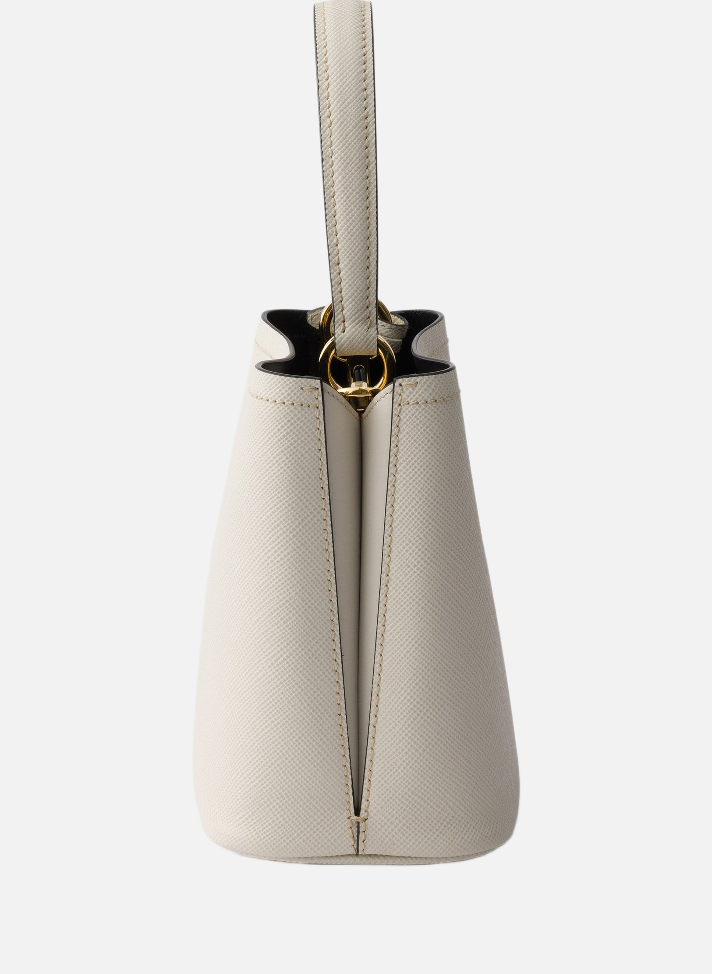 Mini sac prada panier en cuir saffiano PRADA Beige