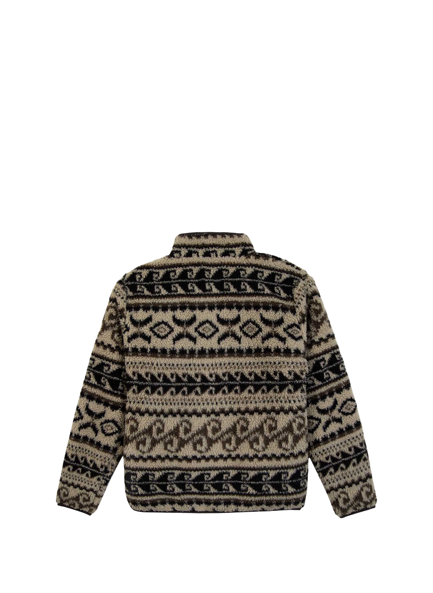 Blouson droit polaire imprimé  MAISON LABICHE Marron