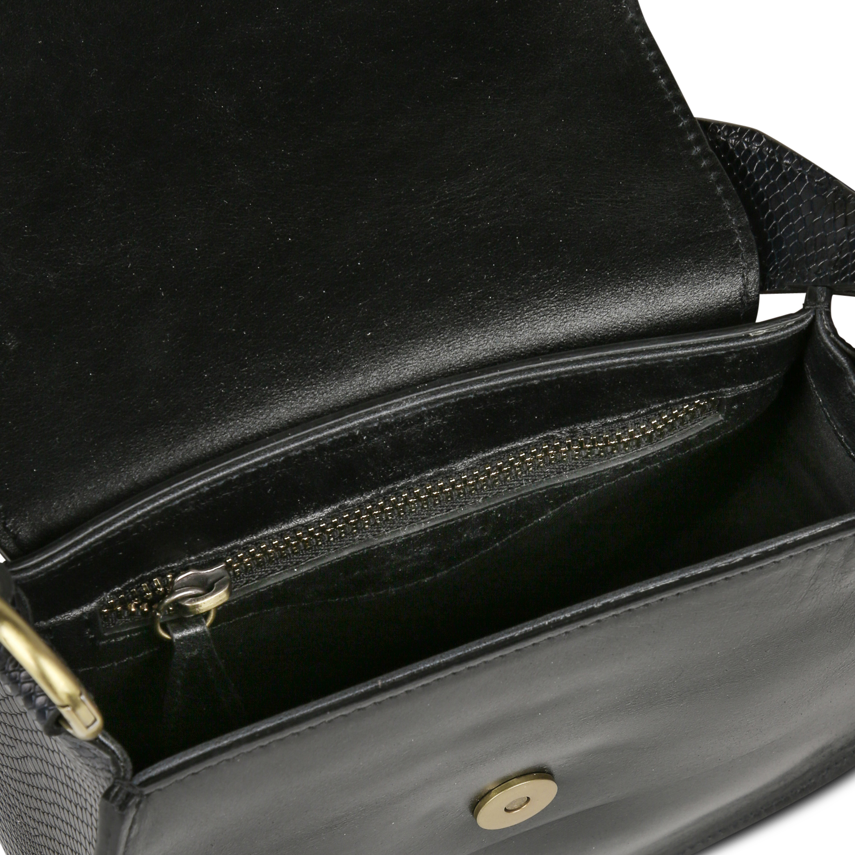 Sac porté épaule en cuir valentin | Noir MAISON 123 Femme
