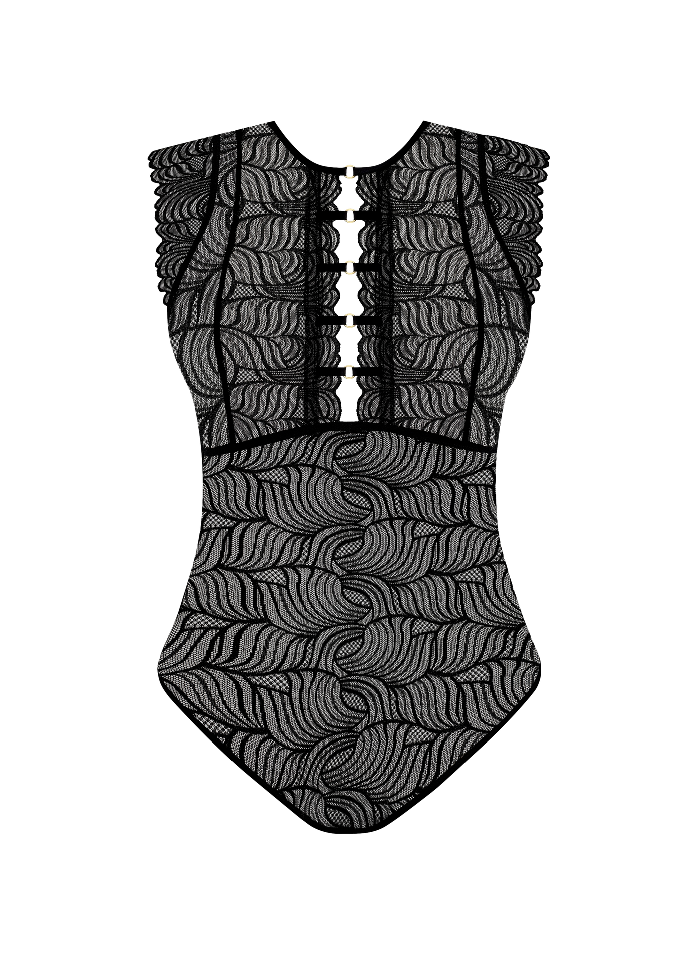 Lace bodysuit FREYA Black