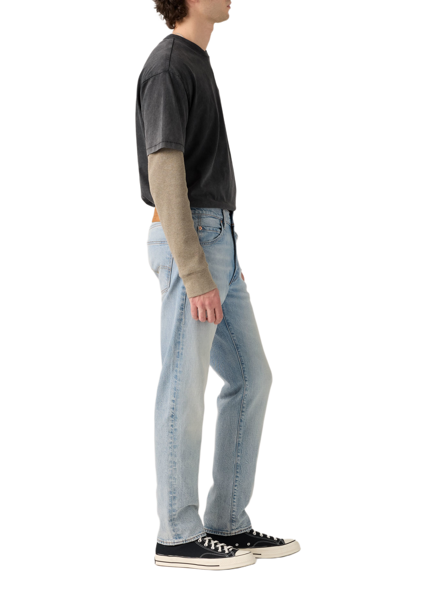 Rechte jeans van gemengd katoen LEVI'S Blauw