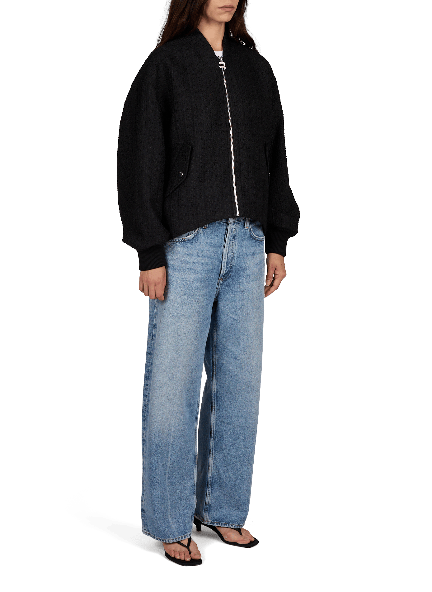 Wijde jeans in katoen met Arc AGOLDE Blauw
