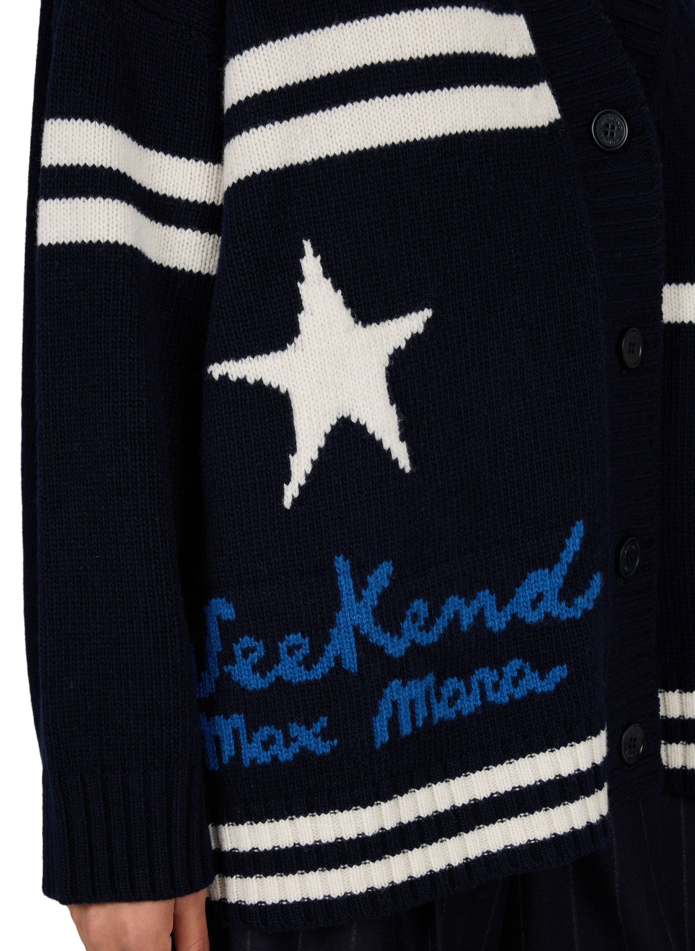 Oversize-Strickjacke aus Wolle MAX MARA WEEK END Mehrfarbig