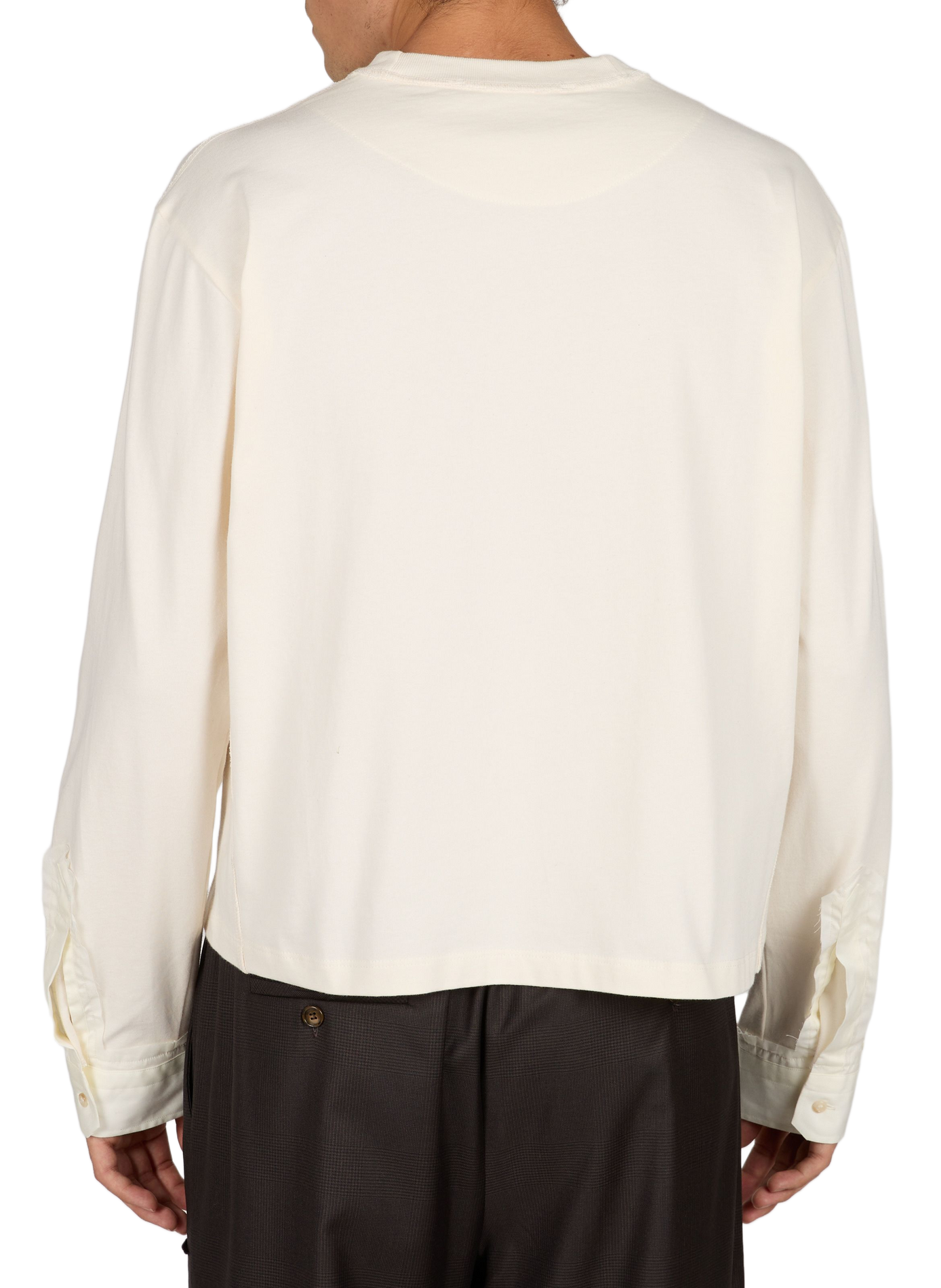 Loose round neck plain t-shirt SONIA CARRASCO Beige