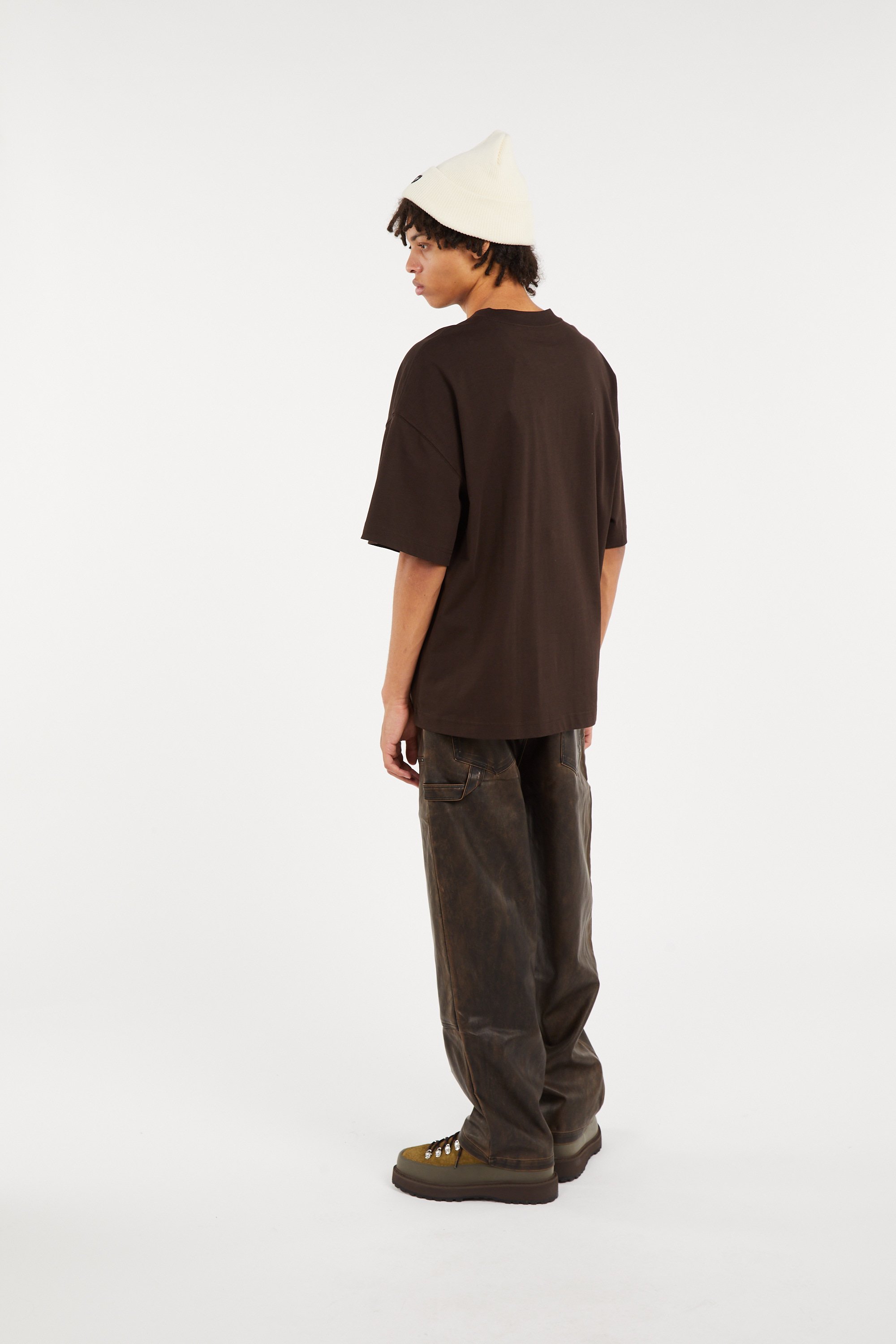 T-shirt signature scrip CARHARTT WIP Marron