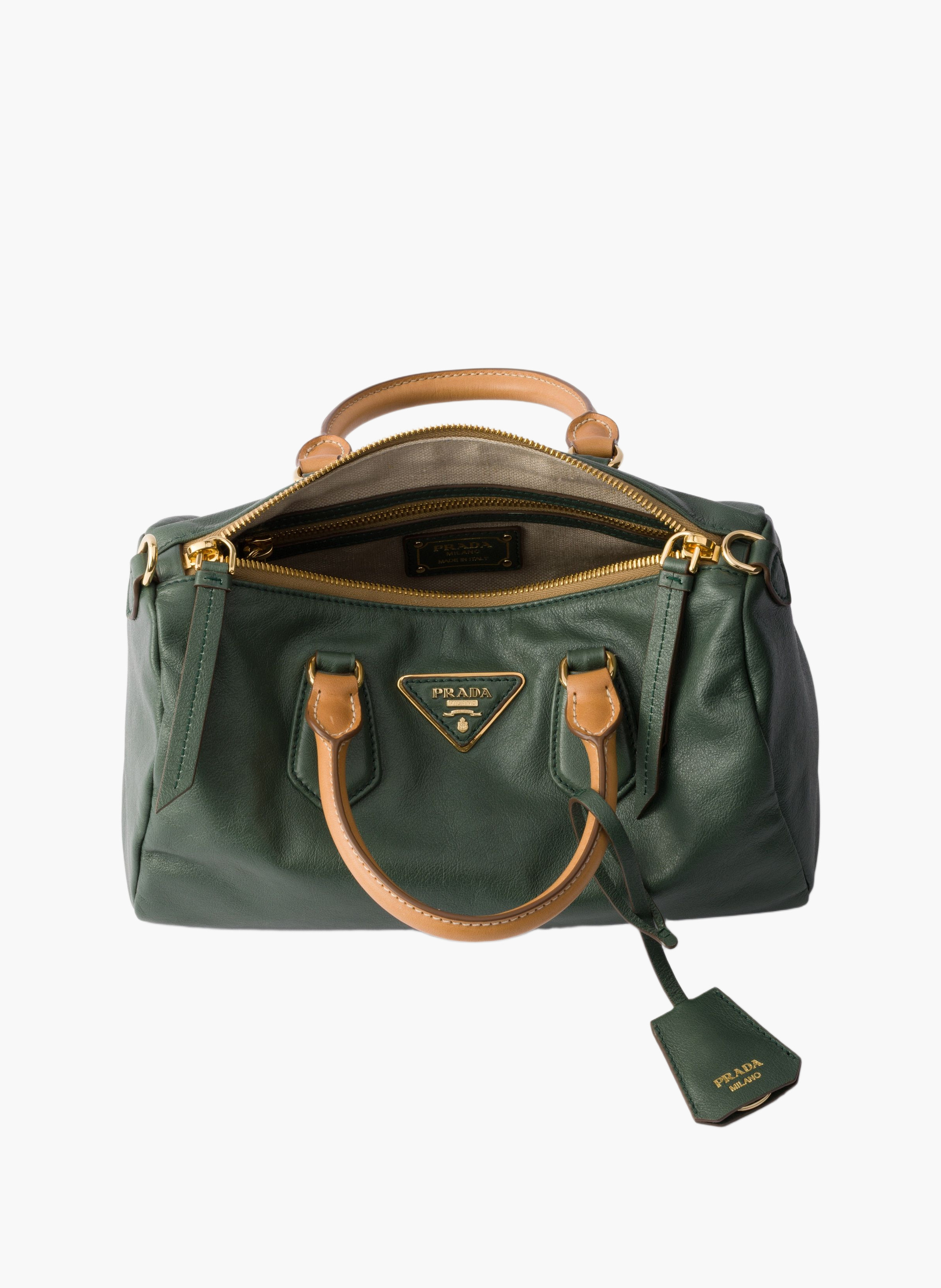Petit sac à main prada evasion en cuir PRADA Vert