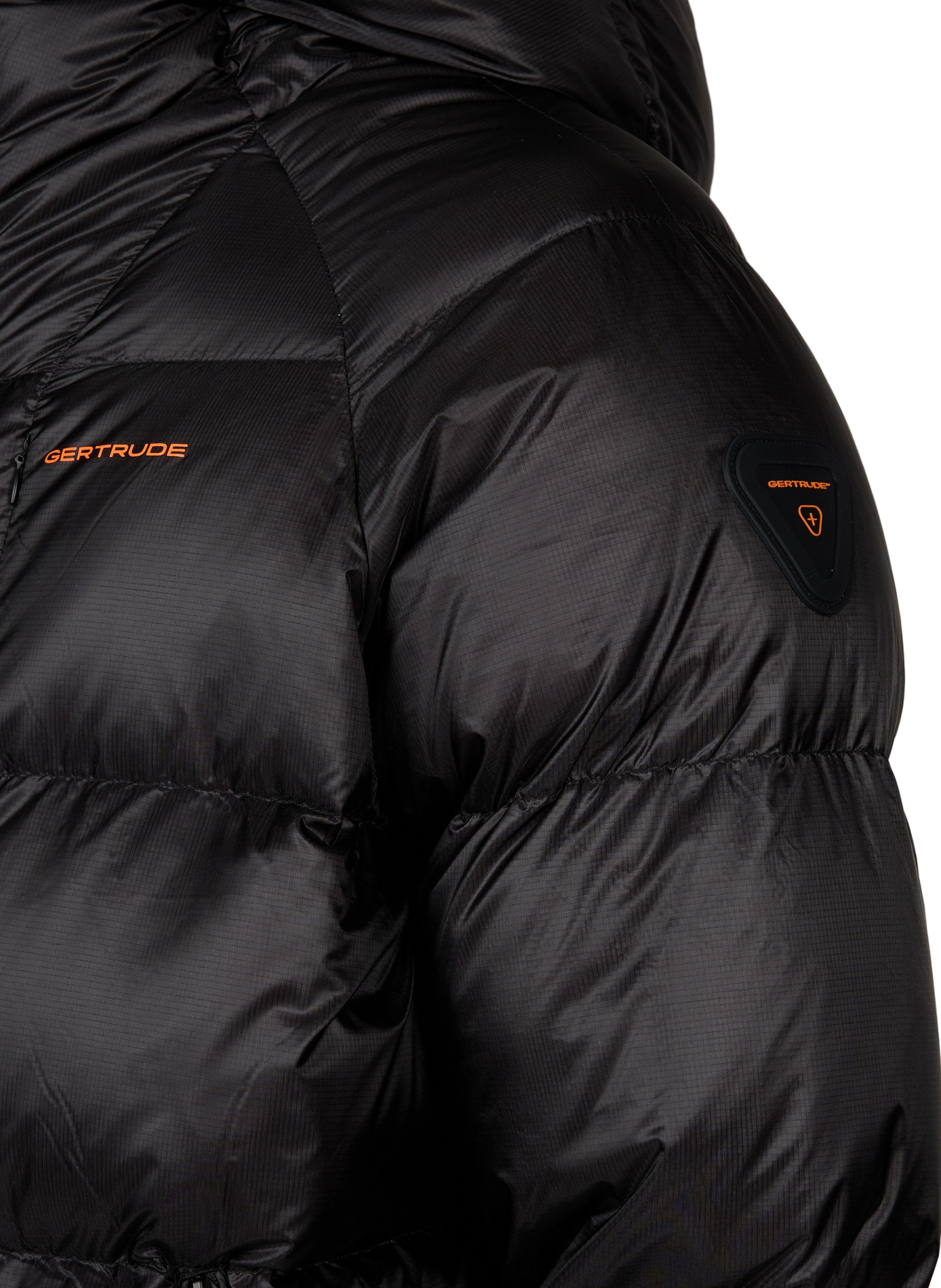 Gerade gesteppte Daunenjacke mit Kapuze | Schwarz GERTRUDE Herren